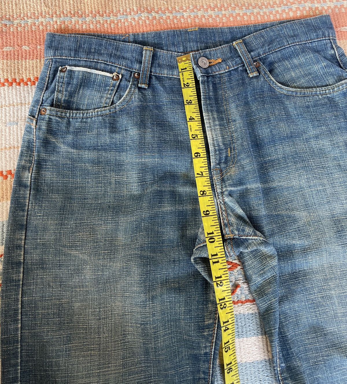 Edwin Rare‼️Vintage 90s🔥EDWIN🔥13oz Grand Blue Selvedge Denim Size US 33 - 9 Thumbnail