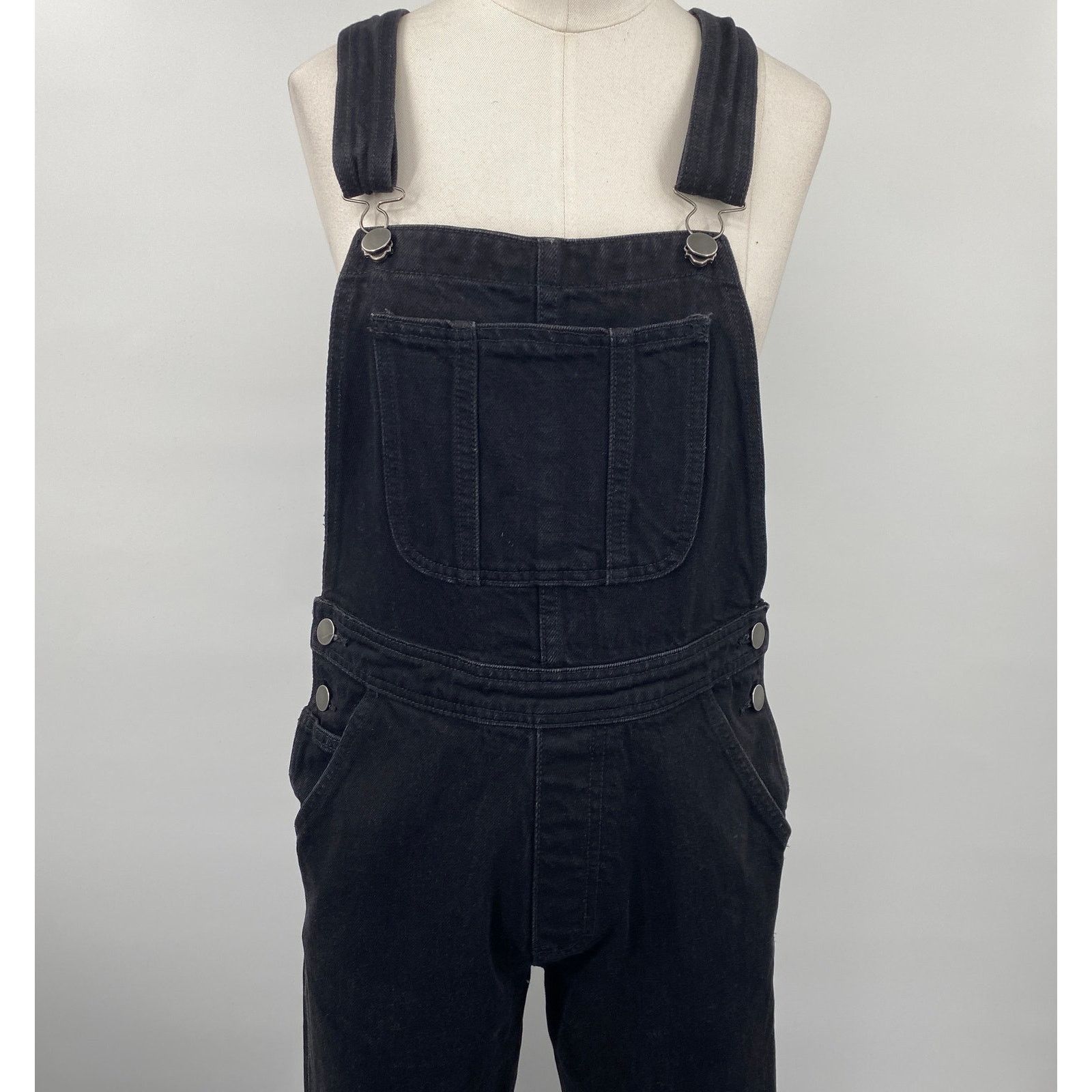 American Apparel Vintage Y2k American Apparel Overall Black Cotton Denim XS Size 26" / US 2 / IT 38 - 2 Thumbnail