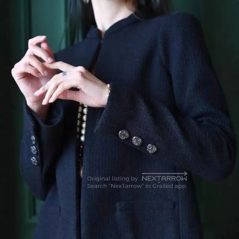 Chanel Chanel Black Women's Cardigan Size M . Size M / US 6-8 / IT 42-44 - 7 Thumbnail