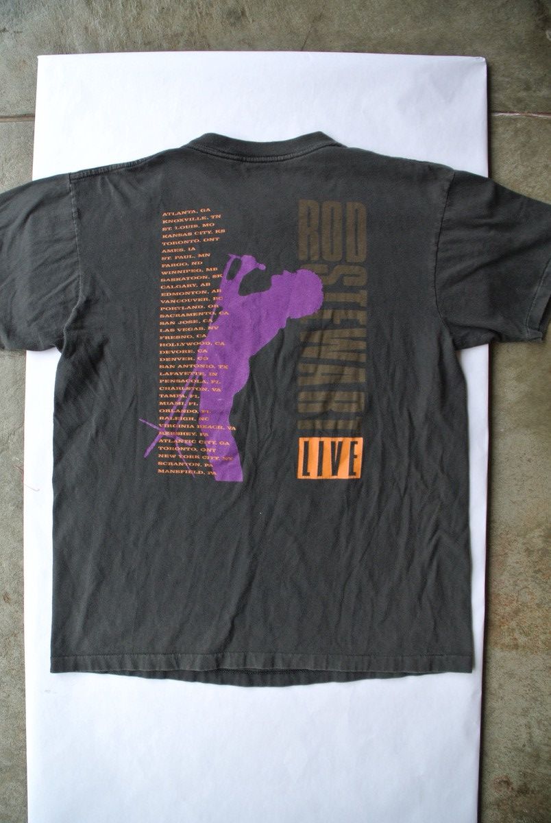 Other Vintage 80s Rod Stewart Band Tee Size US L / EU 52-54 / 3 - 6 Thumbnail