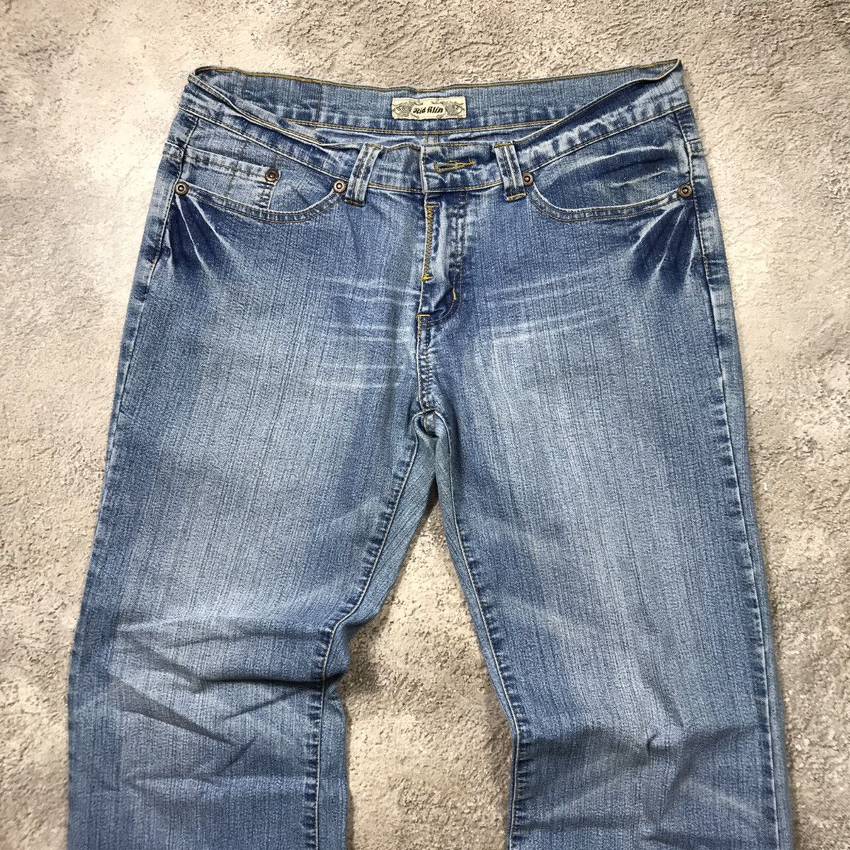 Vintage Vintage Y2K Distressed Flared Jeans Grunge Baggy Graphic 32 Size 32" / US 10 / IT 46 - 2 Thumbnail
