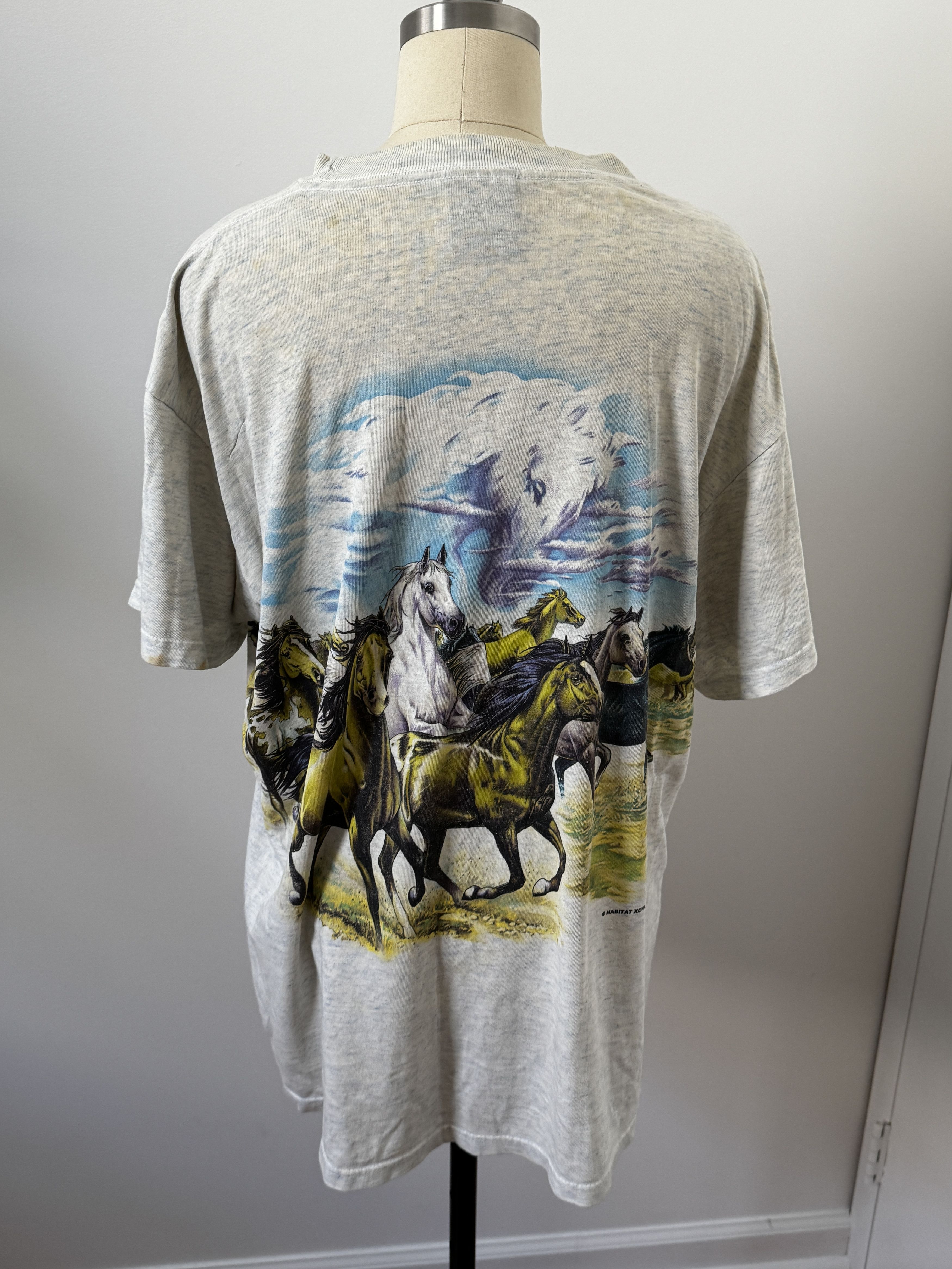 Vintage RARE VINTAGE HORSE T-SHIRT 80's-90's Vintage Animal print Size US L / EU 52-54 / 3 - 3 Thumbnail