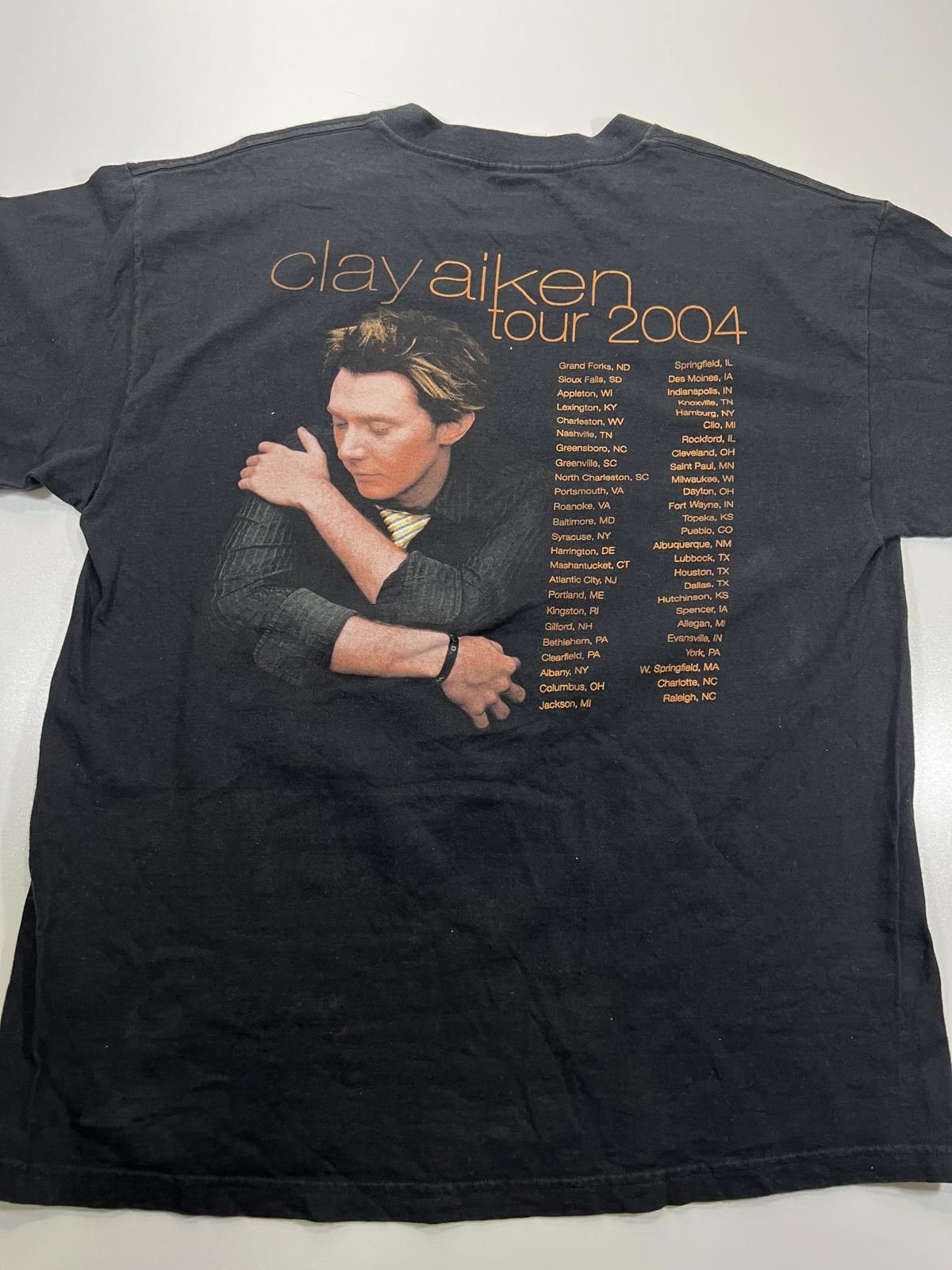 Other Clay Aiken Vintage Black Graphic T-Shirt Size ONE SIZE - 7 Thumbnail