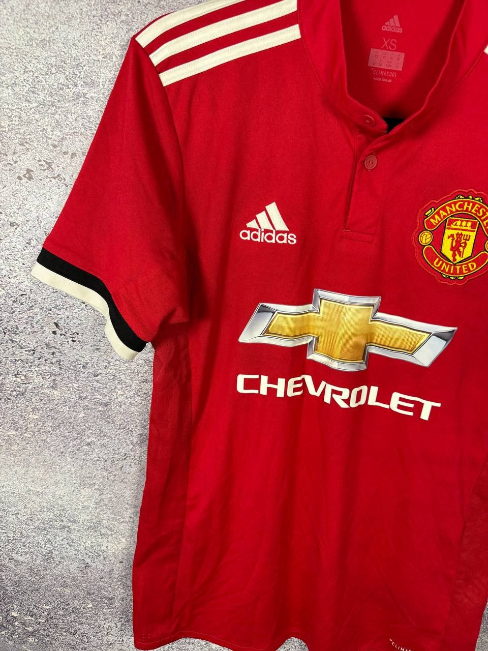 Adidas × Vintage Vintage Manchester United 2017/18 Adidas Soccer Jersey Small Size US S / EU 44-46 / 1 - 5 Thumbnail
