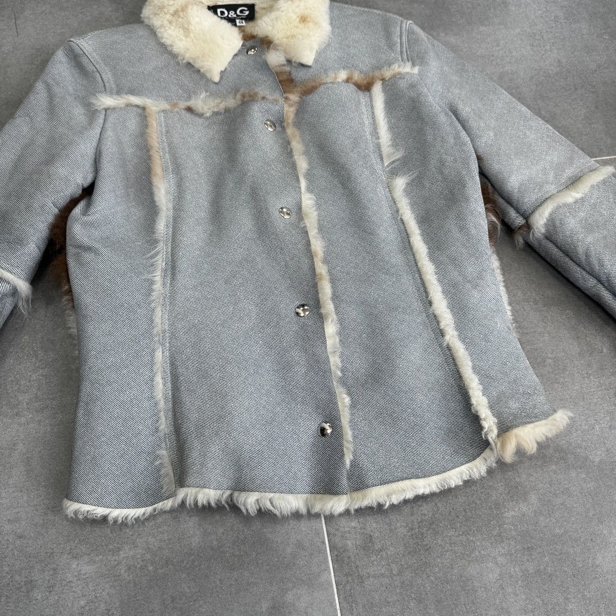 Dolce & Gabbana Dolce & Gabbana Shearling Sheepskin Leather Jacket Fur Trim Size S / US 4 / IT 40 - 7 Thumbnail