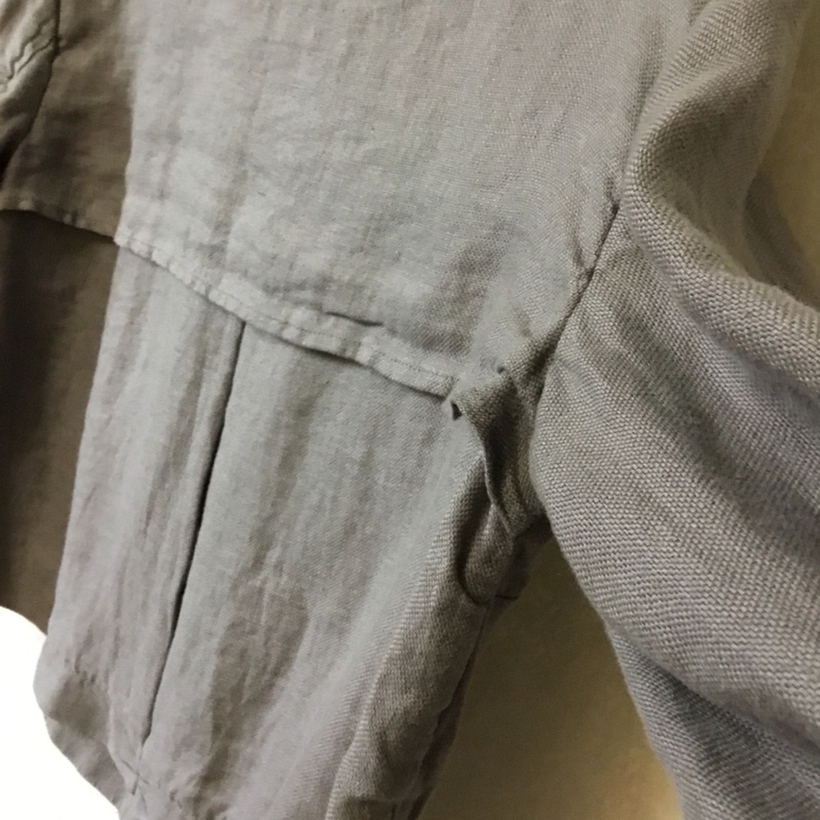 Coldwater Creek Coldwater Creek Gray Linen Jacket Size S / US 4 / IT 40 - 7 Thumbnail