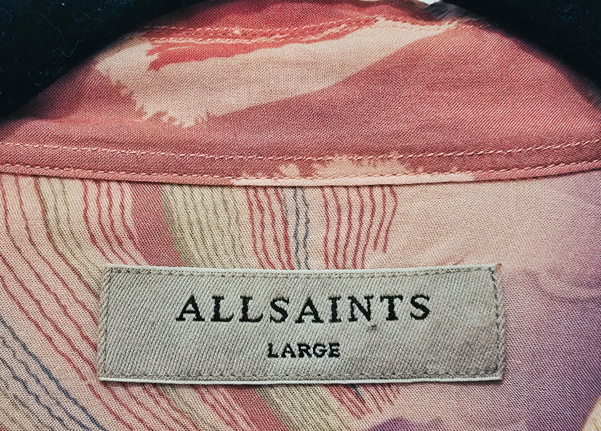 Allsaints All Saints Helix Short Sleeve Button Down Size US L / EU 52-54 / 3 - 7 Thumbnail