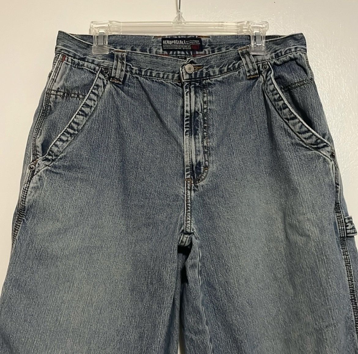Aeropostale Aeropostale Blue Relaxed Fit Jeans Size US 32 / EU 48 - 3 Thumbnail