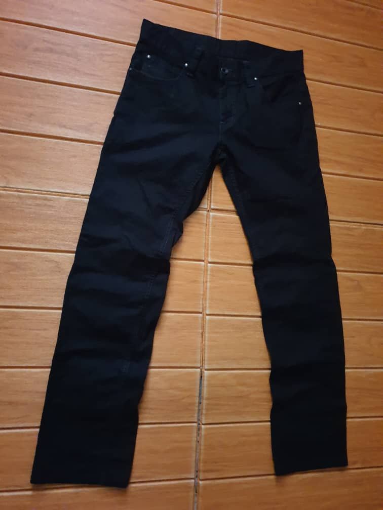 Japanese Brand Unnamed Japanese Brand black colour buckle back pant Size US 31 - 5 Thumbnail