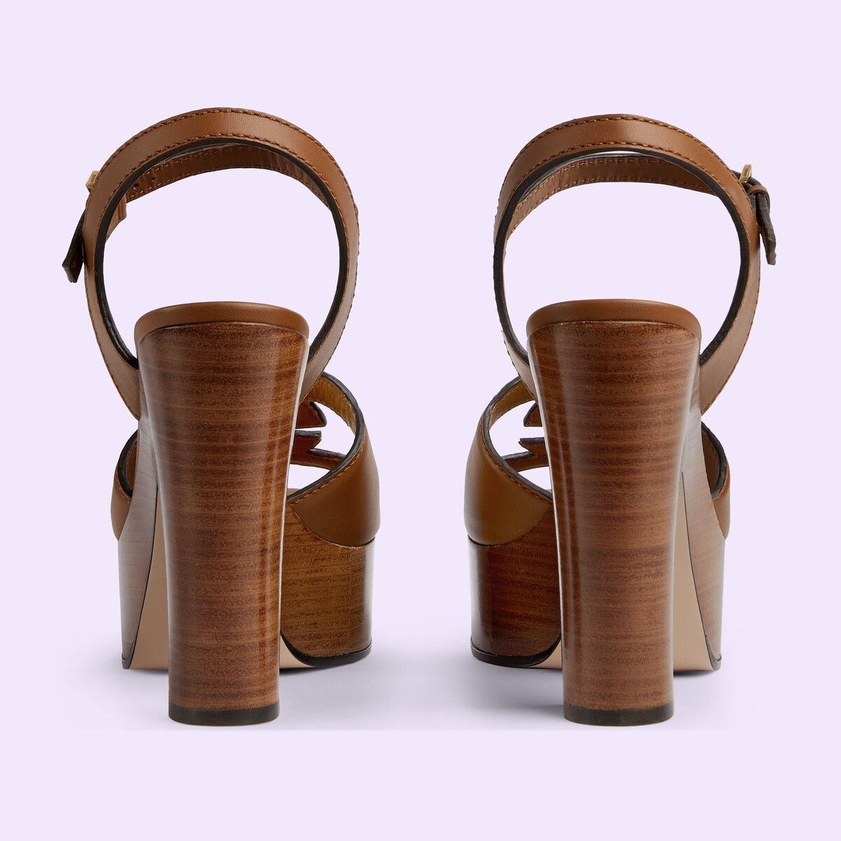 Gucci o1s1wg110125 Interlocking G Sandals in Brown Size US 7 / IT 37 - 4 Thumbnail