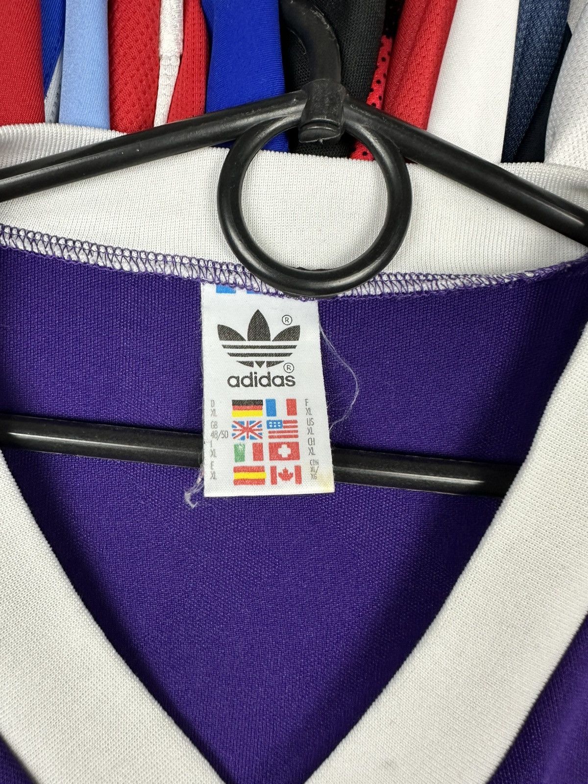 Adidas × Vintage Vintage 80s Adidas #7 Football Shirt Jersey Longs levee XL Size US XL / EU 56 / 4 - 4 Thumbnail