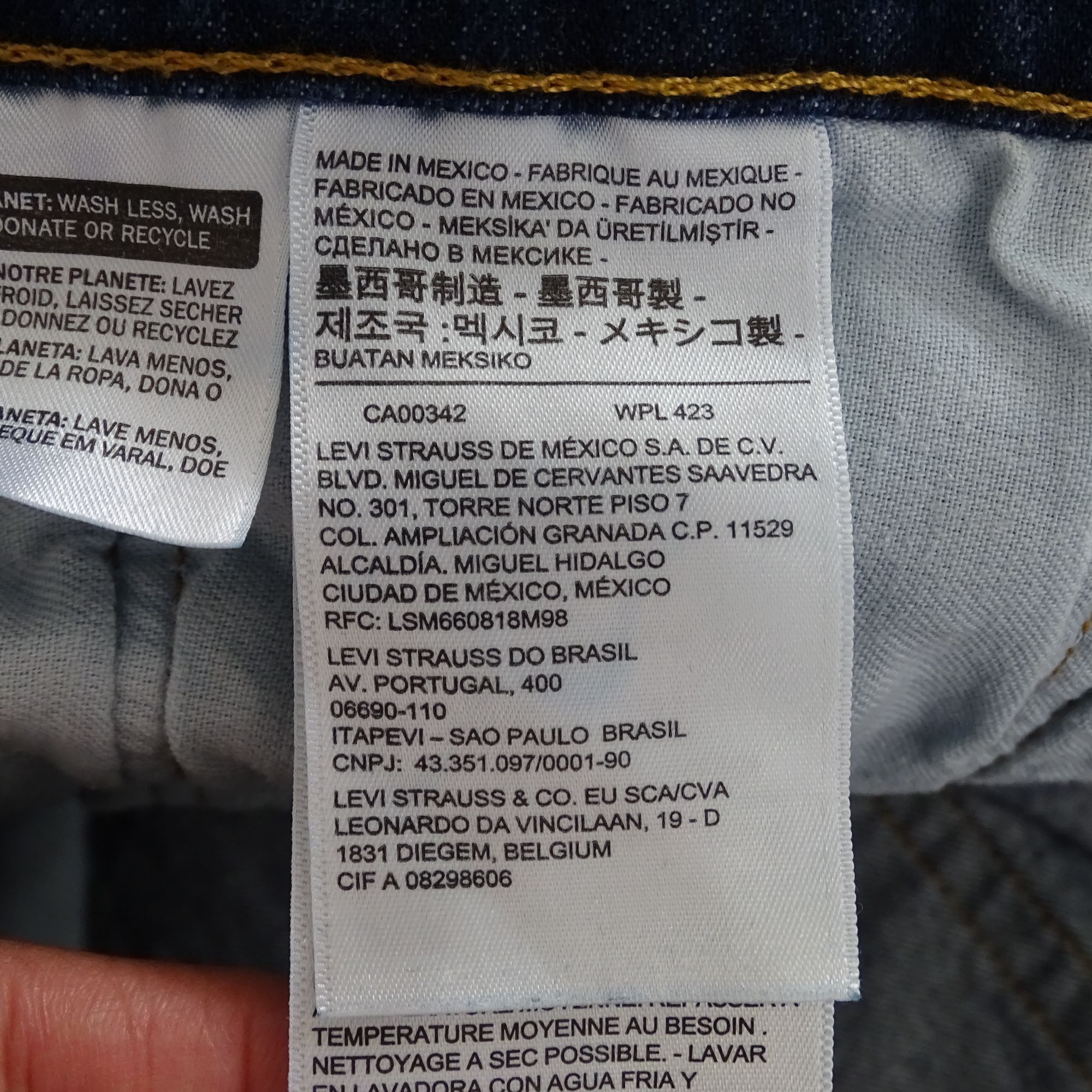 Levi's Levis 505 Straight Denim Jeans Men Size 34 x 34 Blue Dark Size US 34 / EU 50 - 7 Thumbnail