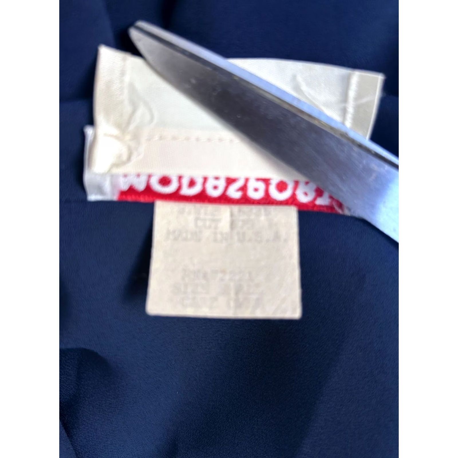 Doublet VTG Modasport Beverly Hills Antony Moorcroft Blue Double Breasted Blazer Small Women Short Sleeve Notch Lapel Vintage Blazer Size S / US 4 / IT 40 - 4 Thumbnail