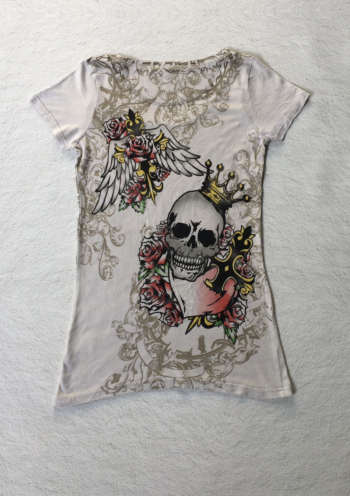 If Six Was Nine Y2k Dig Deep Skull Tshirt Size L / US 10 / IT 46 - 4 Thumbnail