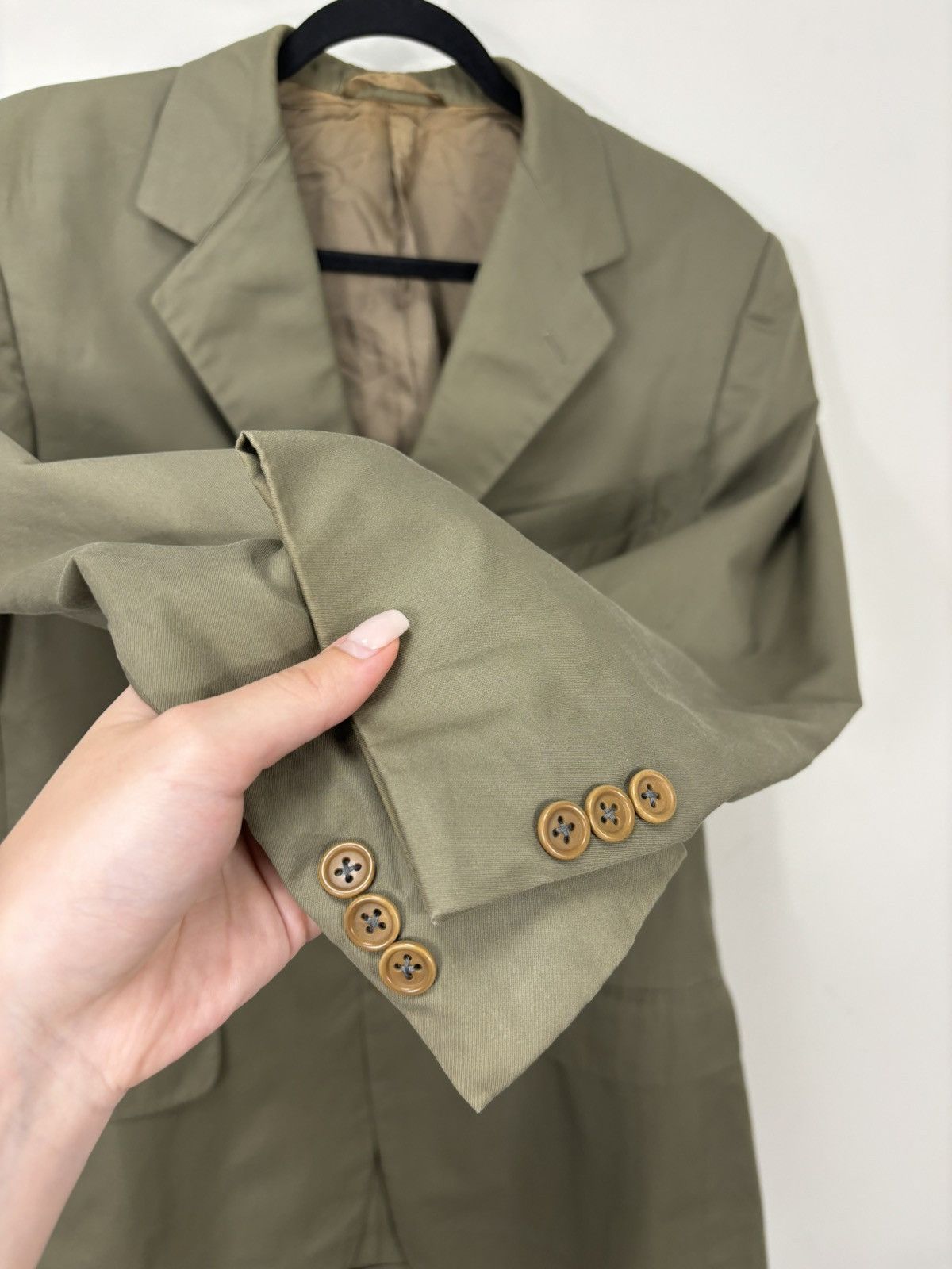 Burberry Vintage Burberry Davide Cenci Luxury Cotton Blazer Jacket Size 42R - 9 Thumbnail
