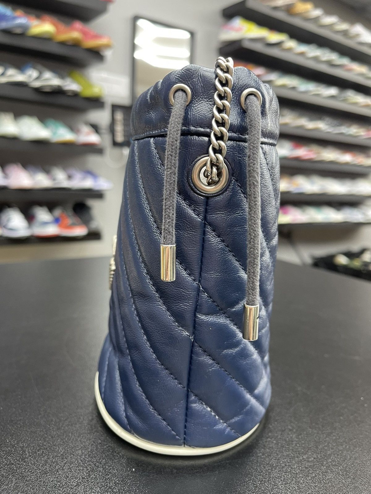Gucci Gucci GG Marmont Bucket Bag Diagonal Quilted Leather Mini Size ONE SIZE - 5 Thumbnail