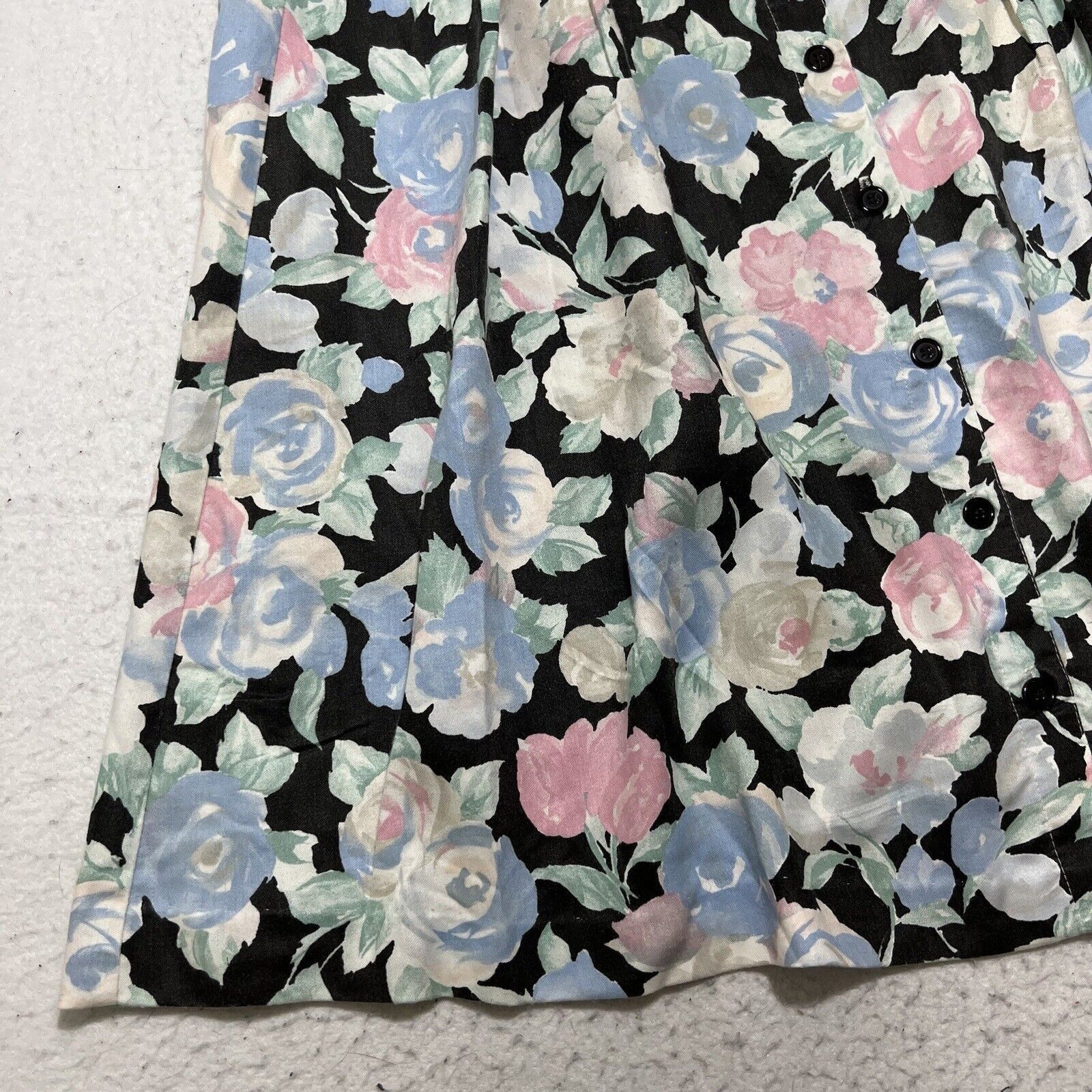 Diane von Furstenberg Vintage Diane Von Furstenberg Large Pleated Floral Skirt Size 34" / US 12 / IT 48 - 3 Thumbnail