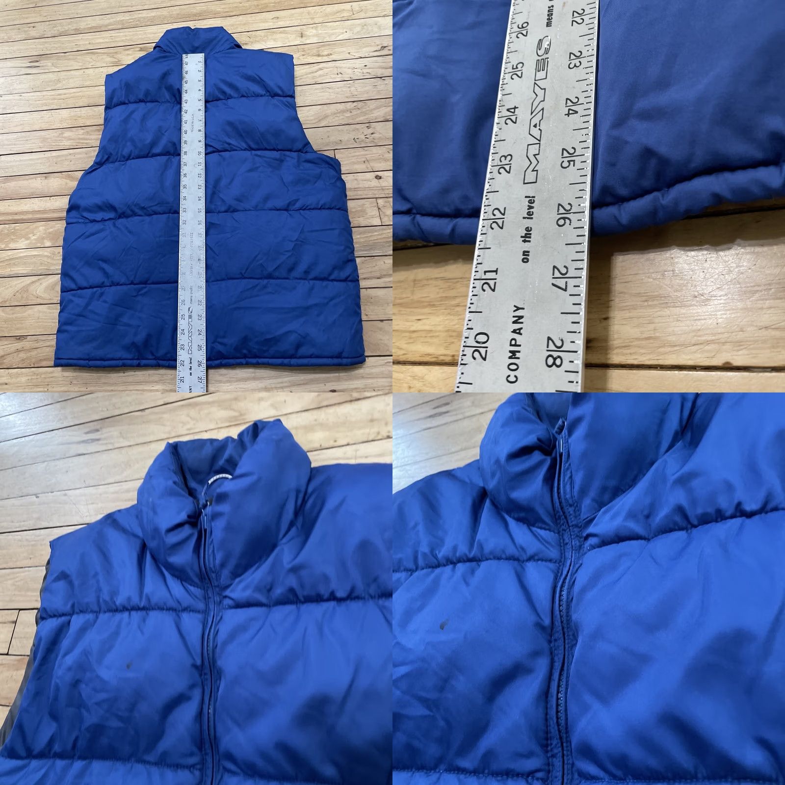 Old Navy OLD NAVY Vest Men M Blue Puffer Zip Lined Warm Stand-Up Collar Short Retro Ski Casual Size US M / EU 48-50 / 2 - 8 Thumbnail