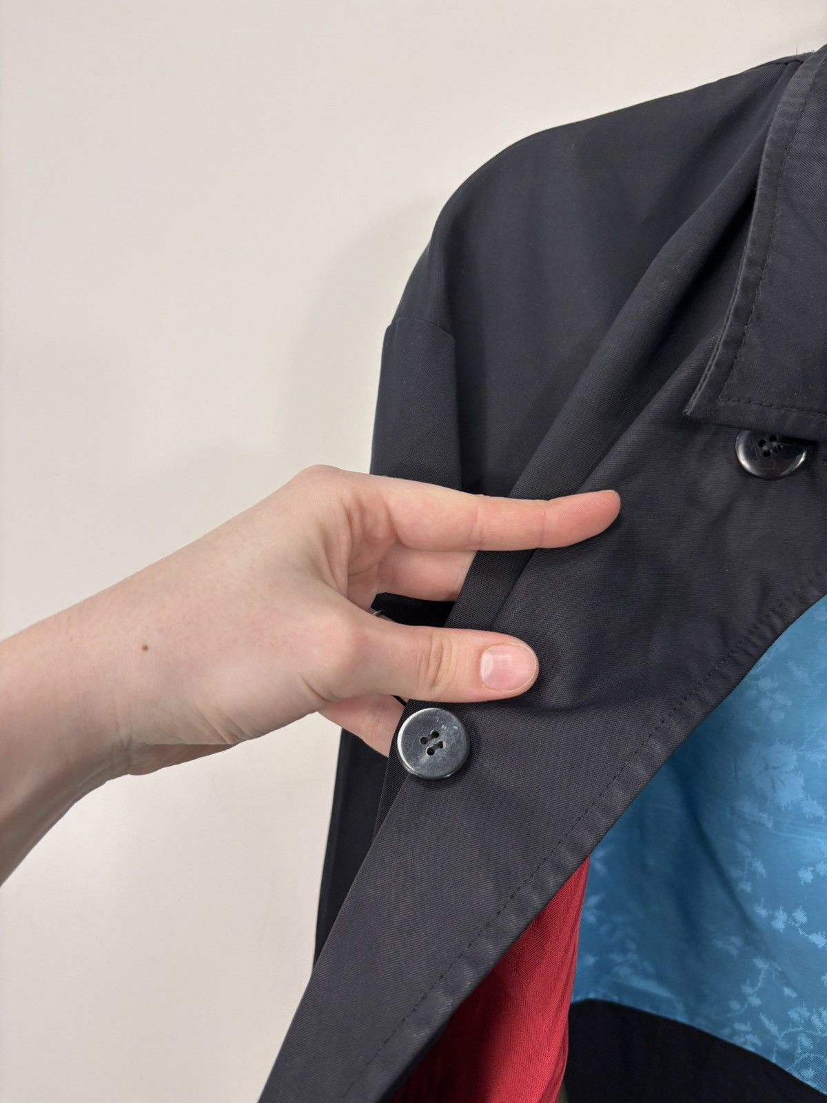 Kenzo Kenzo Homme Men’s Black Cotton Nylon Blend Trench Coat Size US M / EU 48-50 / 2 - 12 Thumbnail