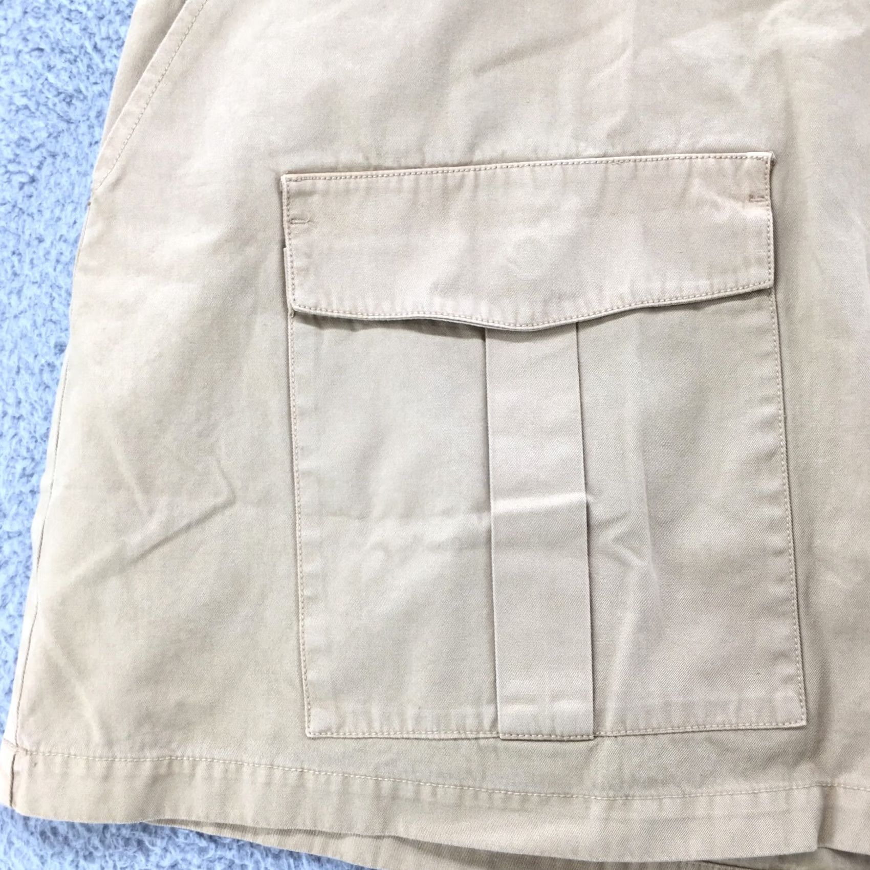 Vintage Universal Thread A-Line Mini Skirt Womens 26 Beige Pocket Zip NEW Size 26" / US 2 / IT 38 - 6 Thumbnail