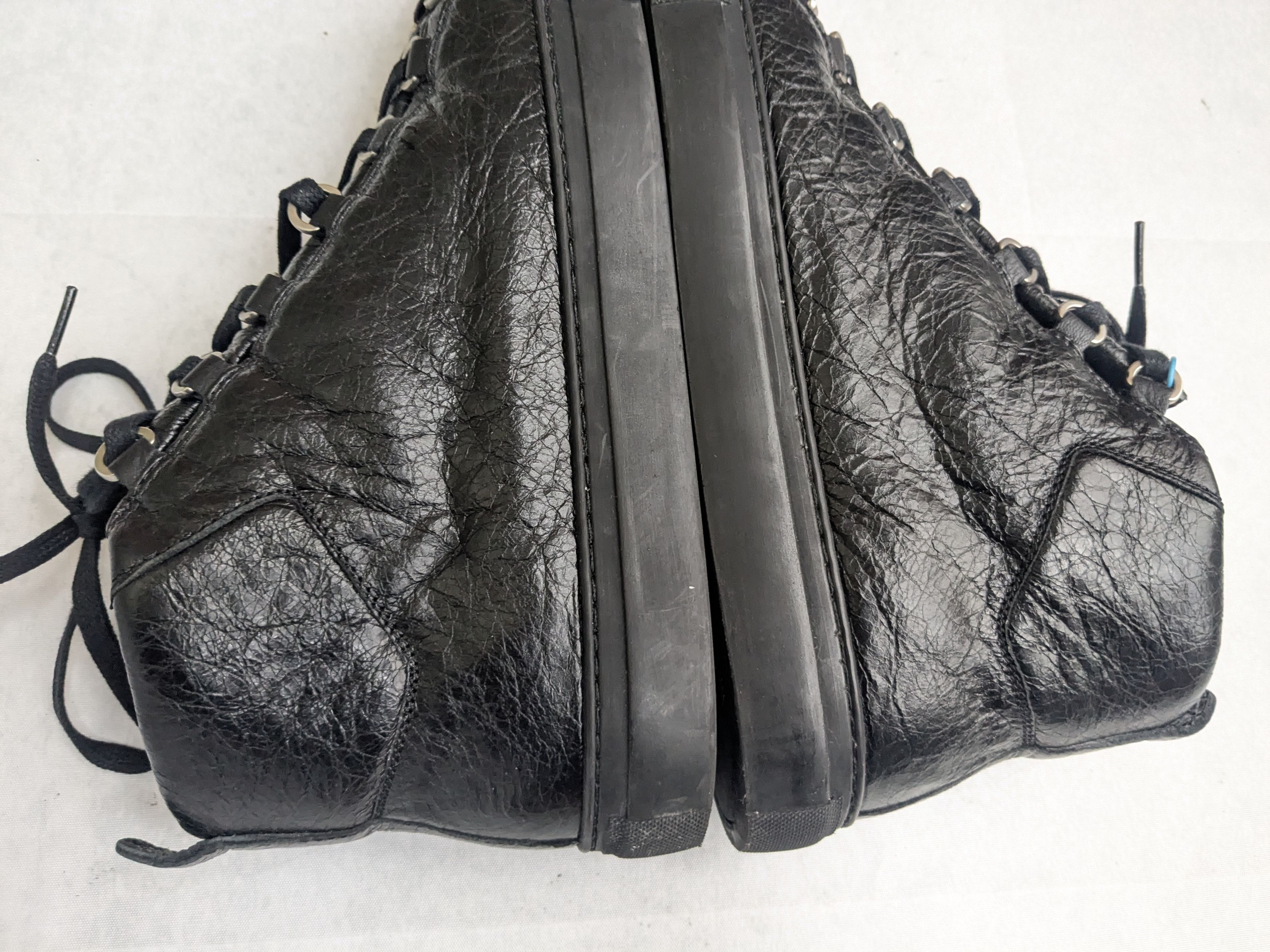 Balenciaga Balenciaga Arena Sneakers Black High Tops 11 Leather Size US 11 / EU 44 - 12 Thumbnail