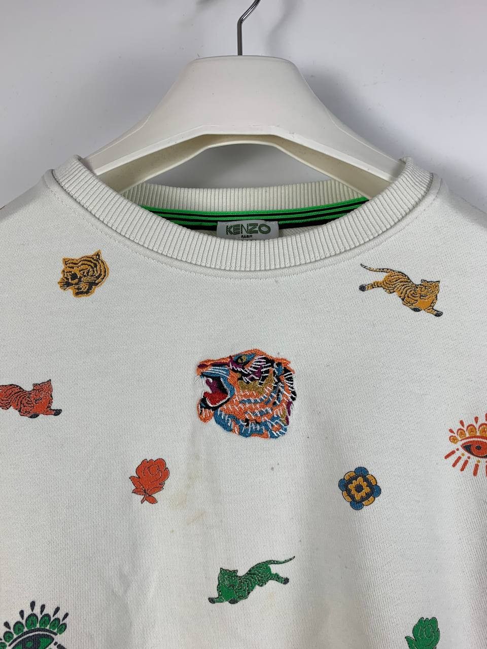 Kenzo Kenzo sweatshirt white multi cotton S Size US S / EU 44-46 / 1 - 2 Thumbnail