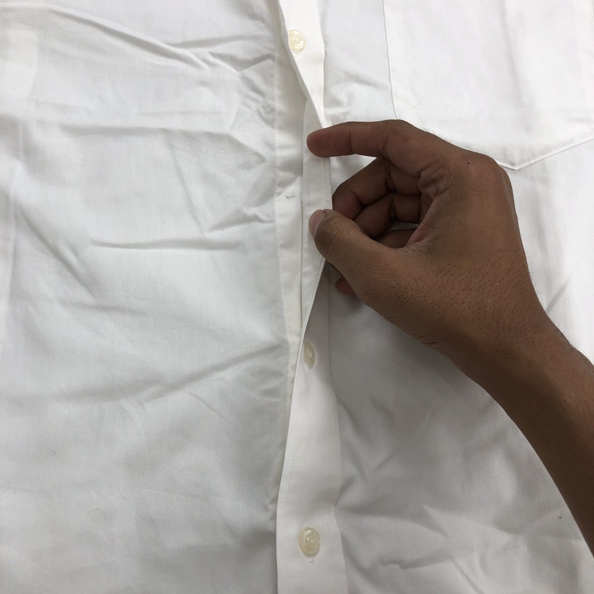 Japanese Brand × Kansai Yamamoto × Vintage Vintage Kansai Man by Kansai Yamamoto White Button Up Shirt Size US L / EU 52-54 / 3 - 9 Thumbnail