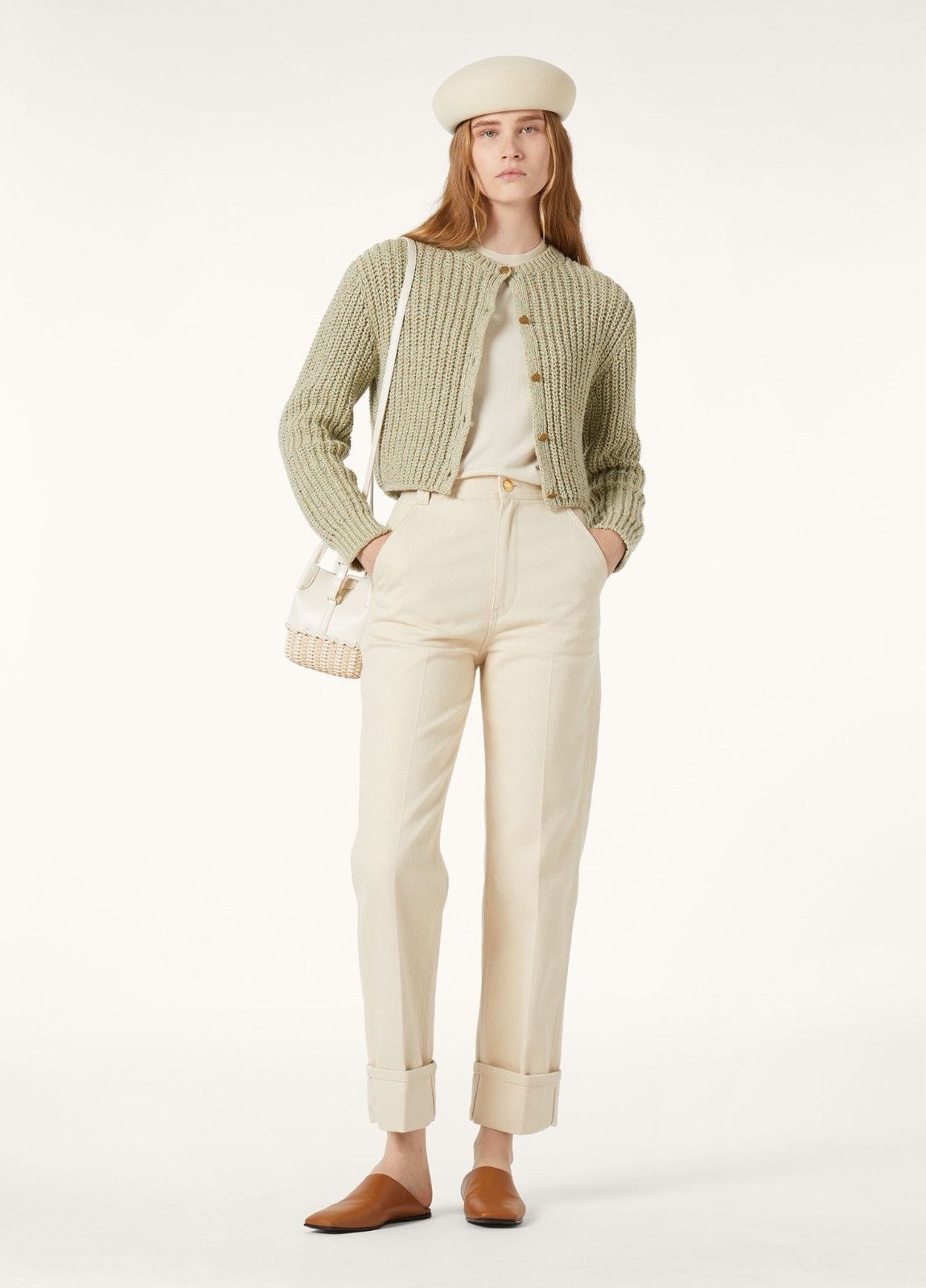 Loro Piana o1srvl11e0526 FAP2848 Garey Jeans in Beige Size 24" / US 00 / IT 34 - 5 Thumbnail