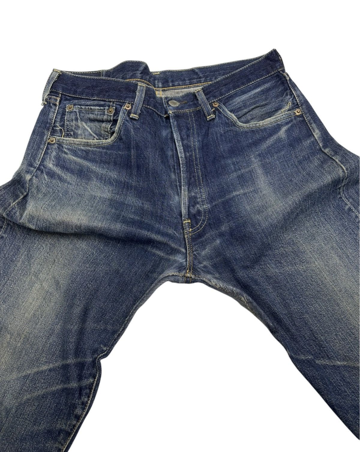 Levi's 🔥VTG 501 BIG E SELVEDGE DISTRESSED DENIM JEANS Size US 32 / EU 48 - 9 Thumbnail