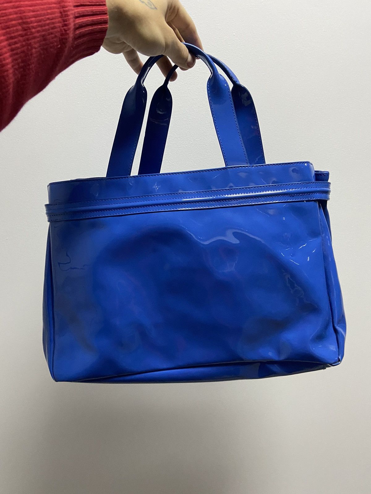 Armani × Vintage Armani jeans bag handle big logo vintage Size ONE SIZE - 2 Thumbnail