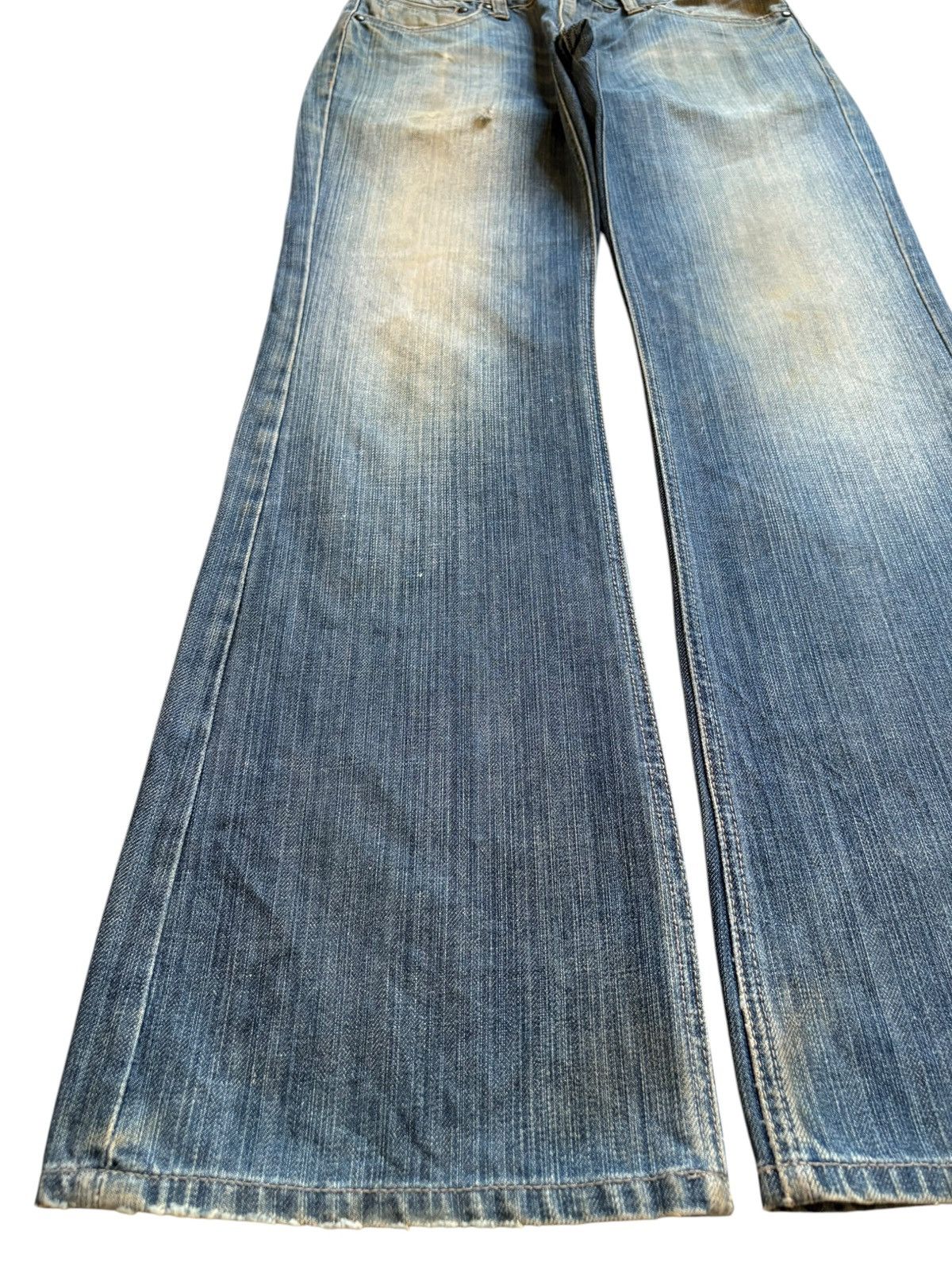 Japanese Brand × Yasuyuki Ishii Vintage Japanese Brand Mud Wash Distressed Flare Jeans Size US 29 - 6 Thumbnail