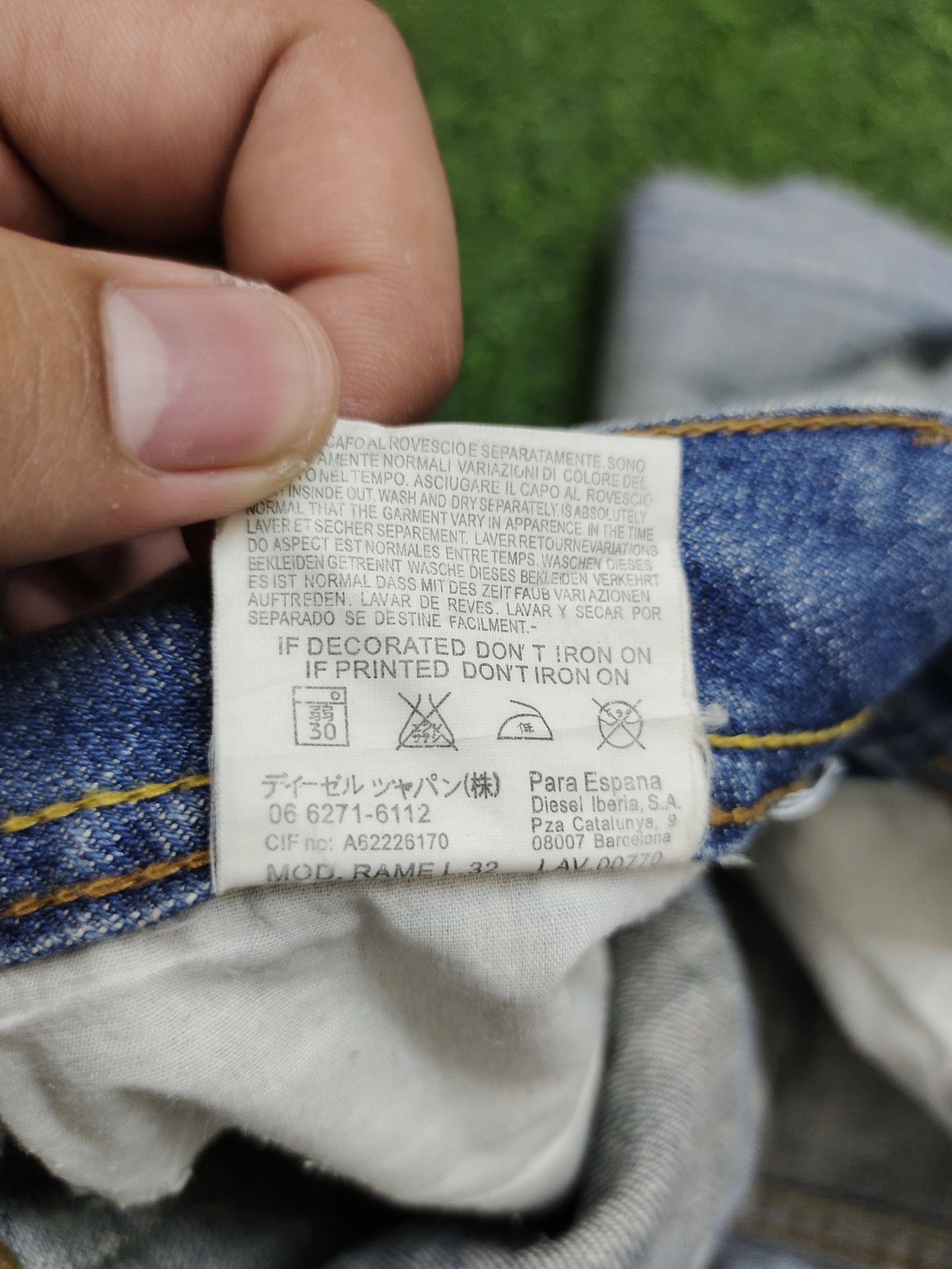 Diesel Flare Jeans Diesel D Logo Faded Low Rise Boot Cut Y2k Goa Size US 29 - 22 Thumbnail