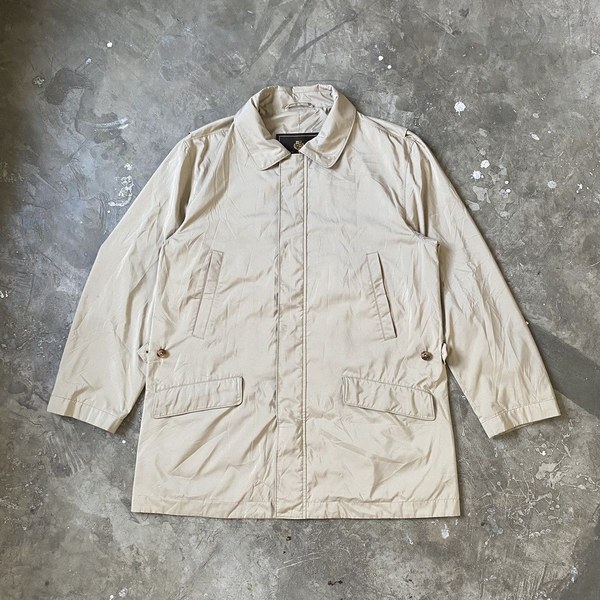 image of Loro Piana - Nylon Long Jacket in Khaki, Men's (Size Large)