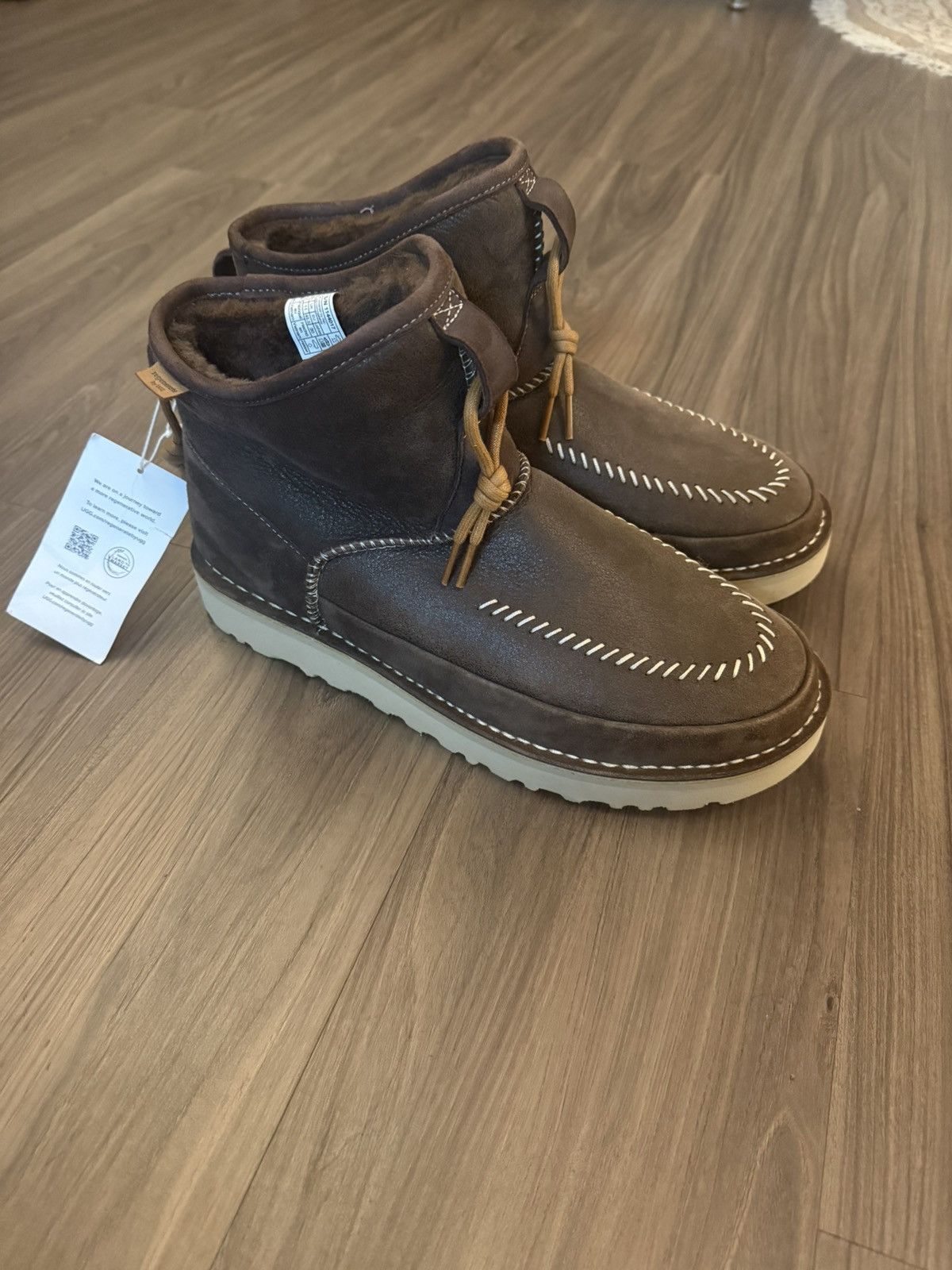 Ugg UGG Regenerate Chukka Boots Brown Suede Shearling - 12 M 
