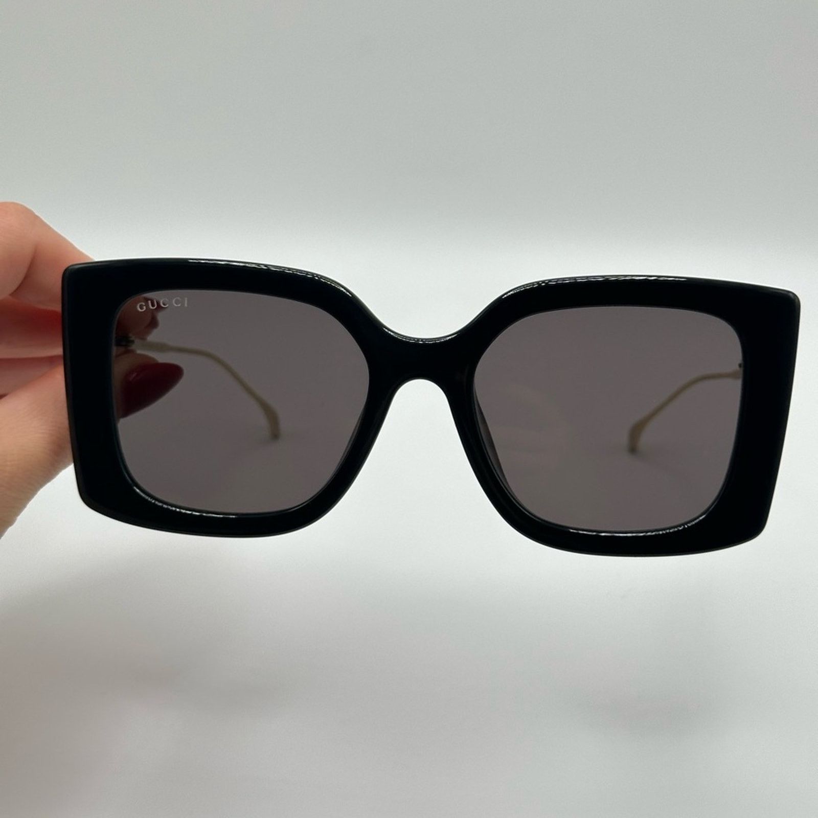Gucci GUCCI Sunglasses GG1567SA 001 Black Gold Grey New Authentic Size ONE SIZE - 3 Thumbnail