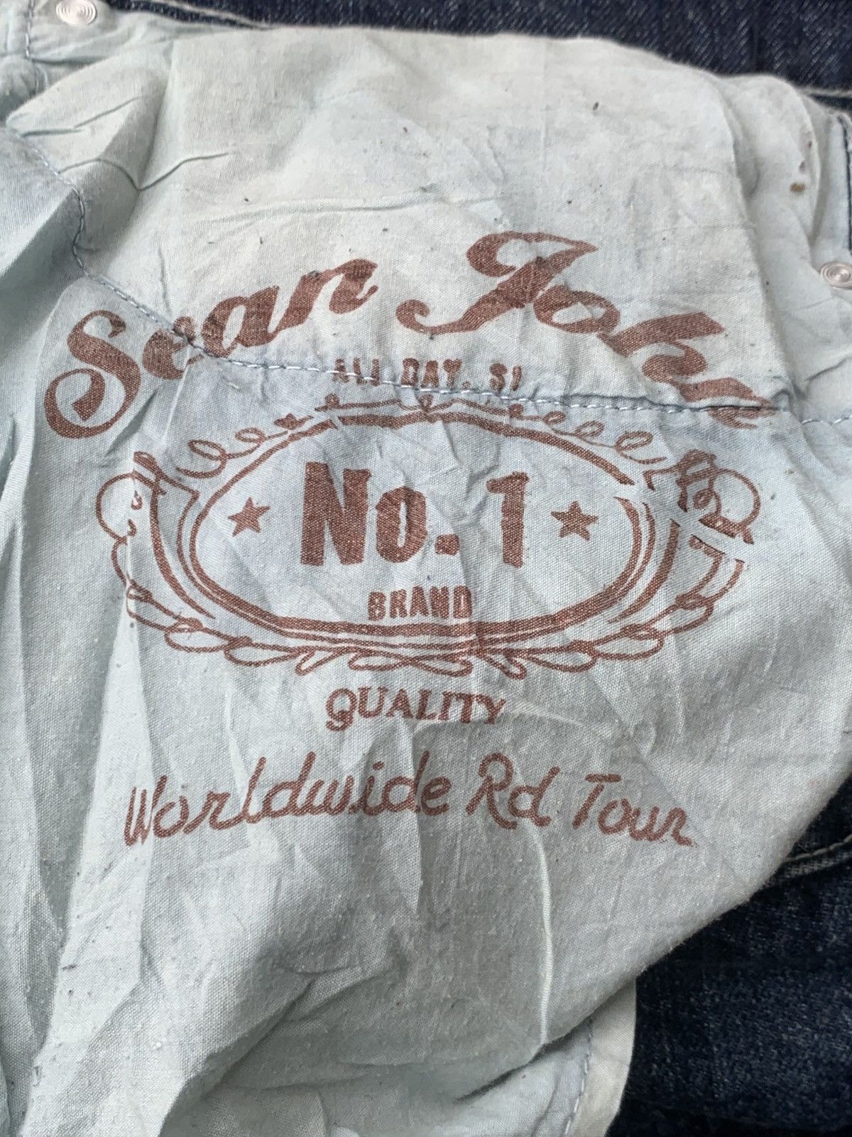 Sean John Baggy Sean John Embroidered Denim - hip-hop y2k style W34 Size US 34 / EU 50 - 8 Thumbnail