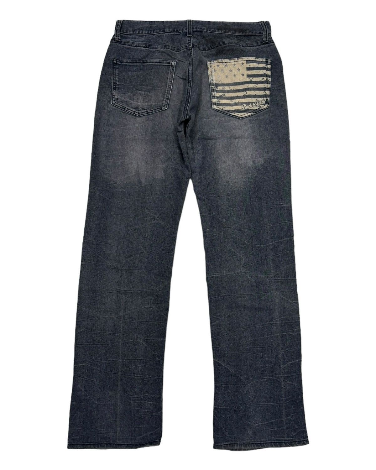 Japanese Brand BACK & FORTH NICE DESIGN SOFT DENIM JEANS Size US 30 / EU 46 - 2 Thumbnail