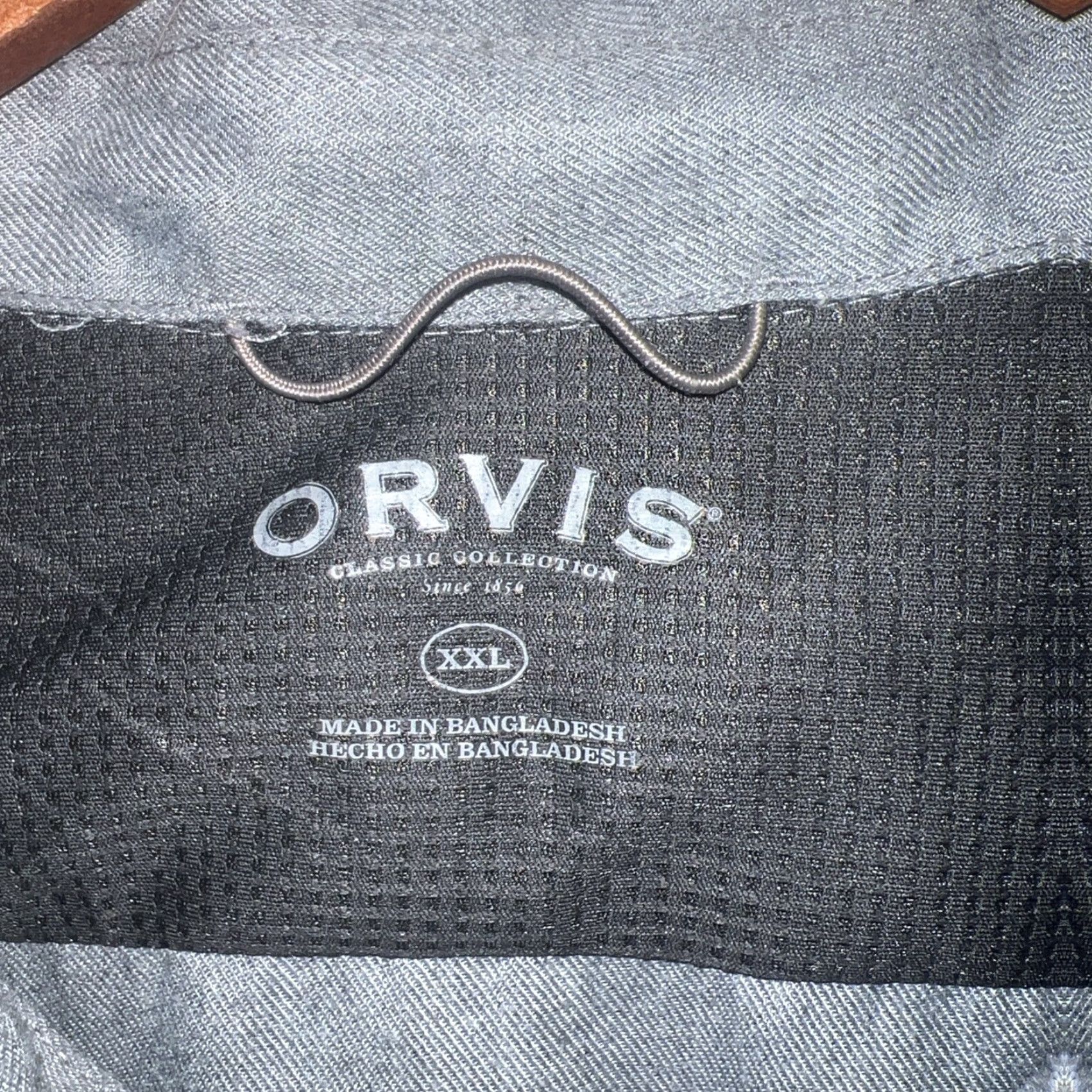 Orvis VINTAGE Orvis Men 2XL Long Sleeve Button-Up Shirt Gray Casual Size US XXL / EU 58 / 5 - 3 Thumbnail