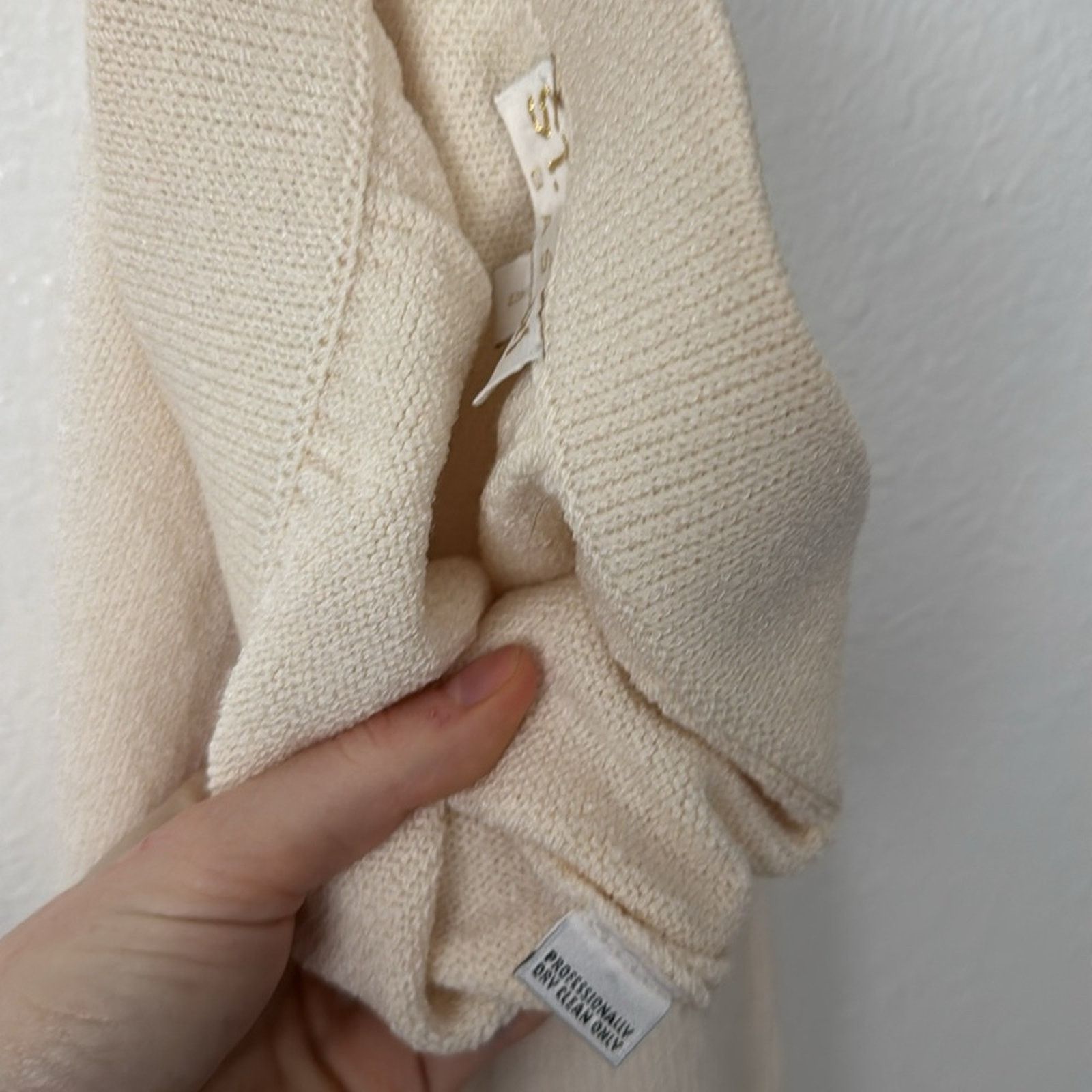St. Johns Bay St. John 4 Cream Knit Midi Skirt Size 27" / US 4 / IT 40 - 6 Thumbnail