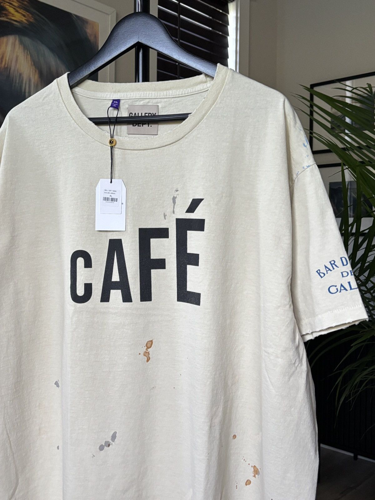Gallery Dept. GALLERY DEPT PAINTER BISTRO CAFE LOGO TEE Size US XL / EU 56 / 4 - 2 Thumbnail