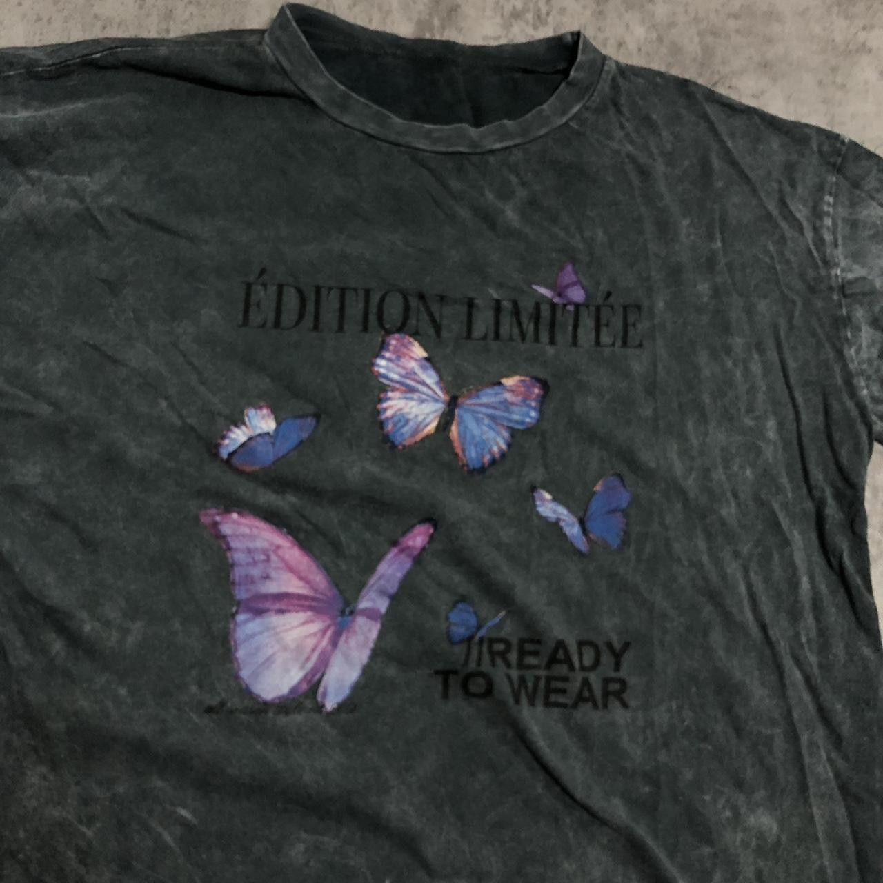 Other Black and purple butterfly t-shirt #butterfly Size US XL / EU 56 / 4 - 2 Thumbnail