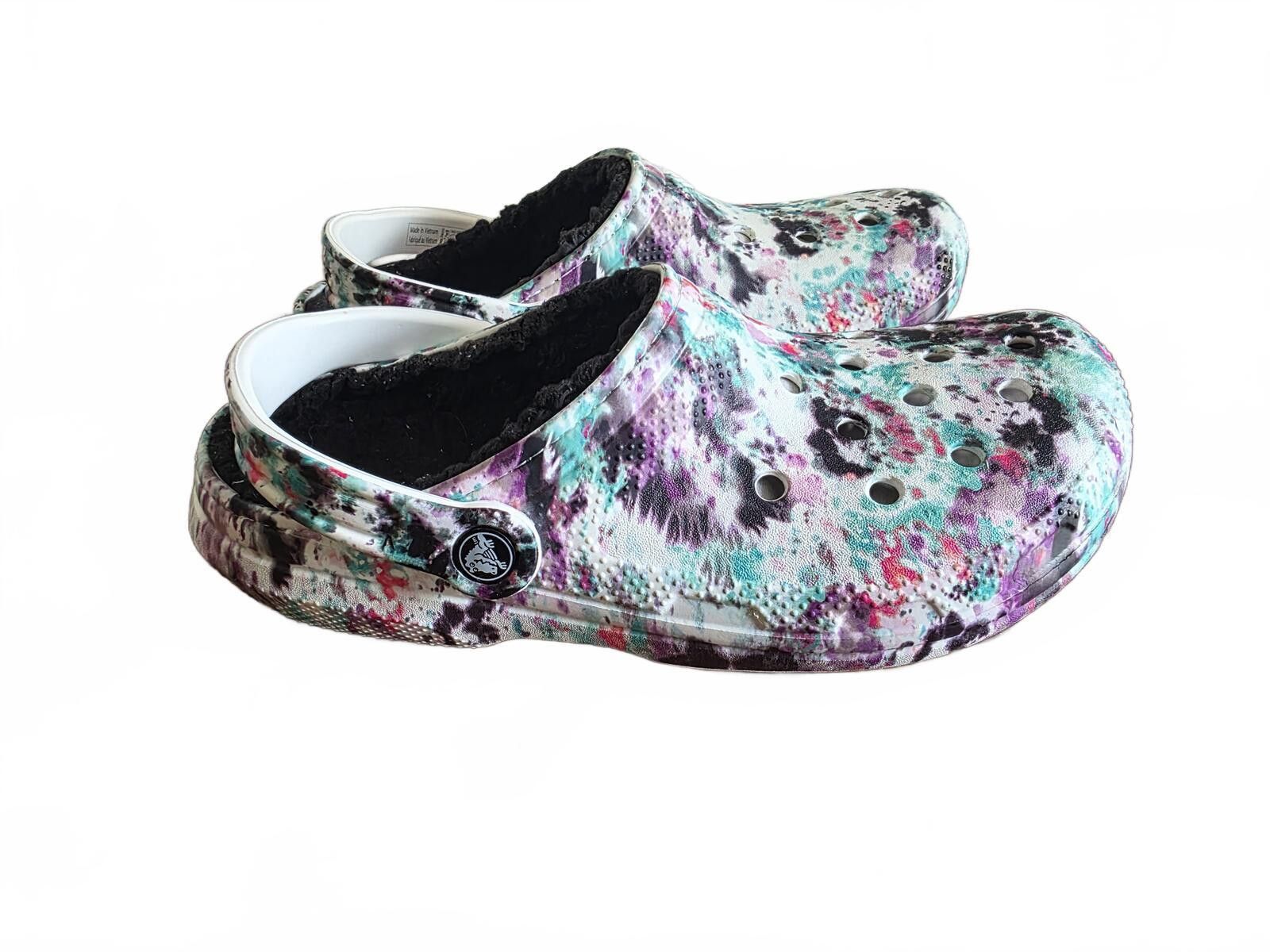 Crocs Crocs Classic TieDye Pattern Clogs Fleece Lining White M7 W9 Size US 9 / IT 39 - 5 Thumbnail