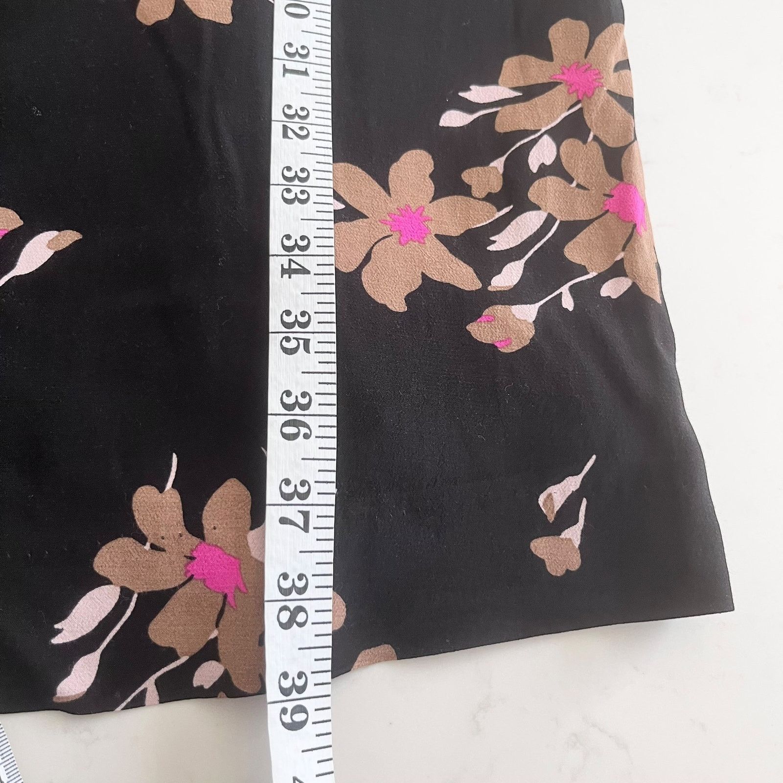 Boden Boden Mara Black Floral Print Shift Knee Length Dress Size M / US 6-8 / IT 42-44 - 9 Thumbnail