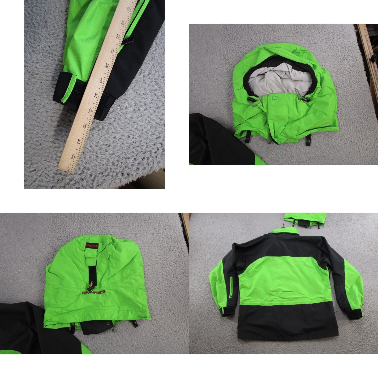 Marmot VINTAGE Marmot Jacket Gore Tex Shell Parka Green Men’s Size L Hooded Water Resistant Regular Size US L / EU 52-54 / 3 - 9 Thumbnail