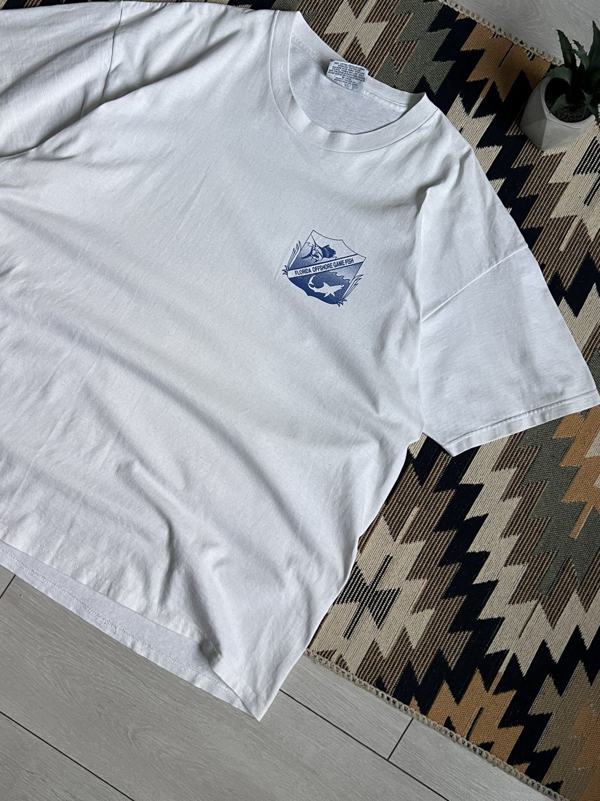 Lee × Vintage Vintage 1993 Lee Florida Offshore Game Fish T-shirt Size US XL / EU 56 / 4 - 4 Thumbnail