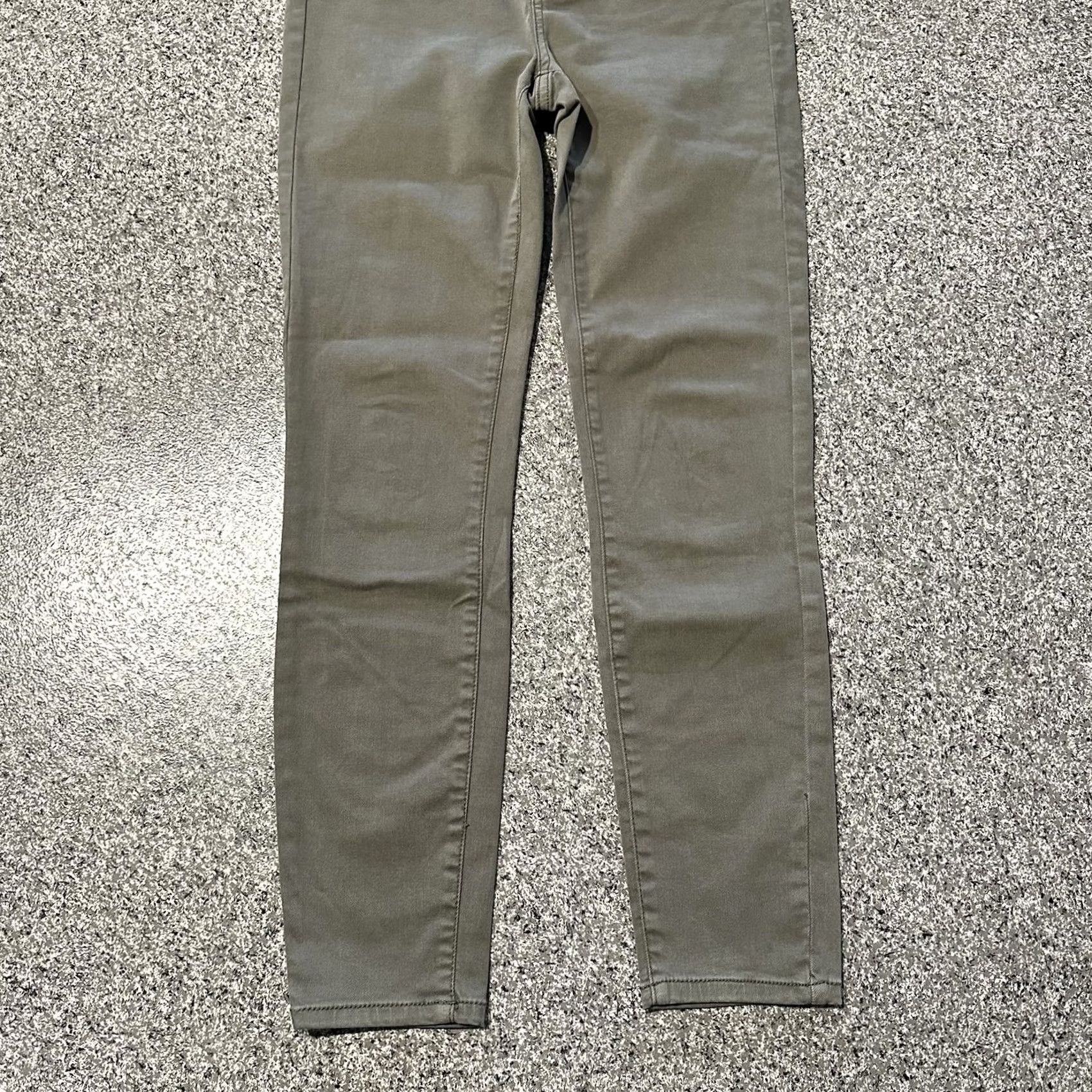 Vintage Buffalo Jeans Womens 27x27 Havana High Rise Ankle Army Green Buffalo David Bitton Slim Button Zip 4 XS? Size 27" / US 4 / IT 40 - 3 Thumbnail