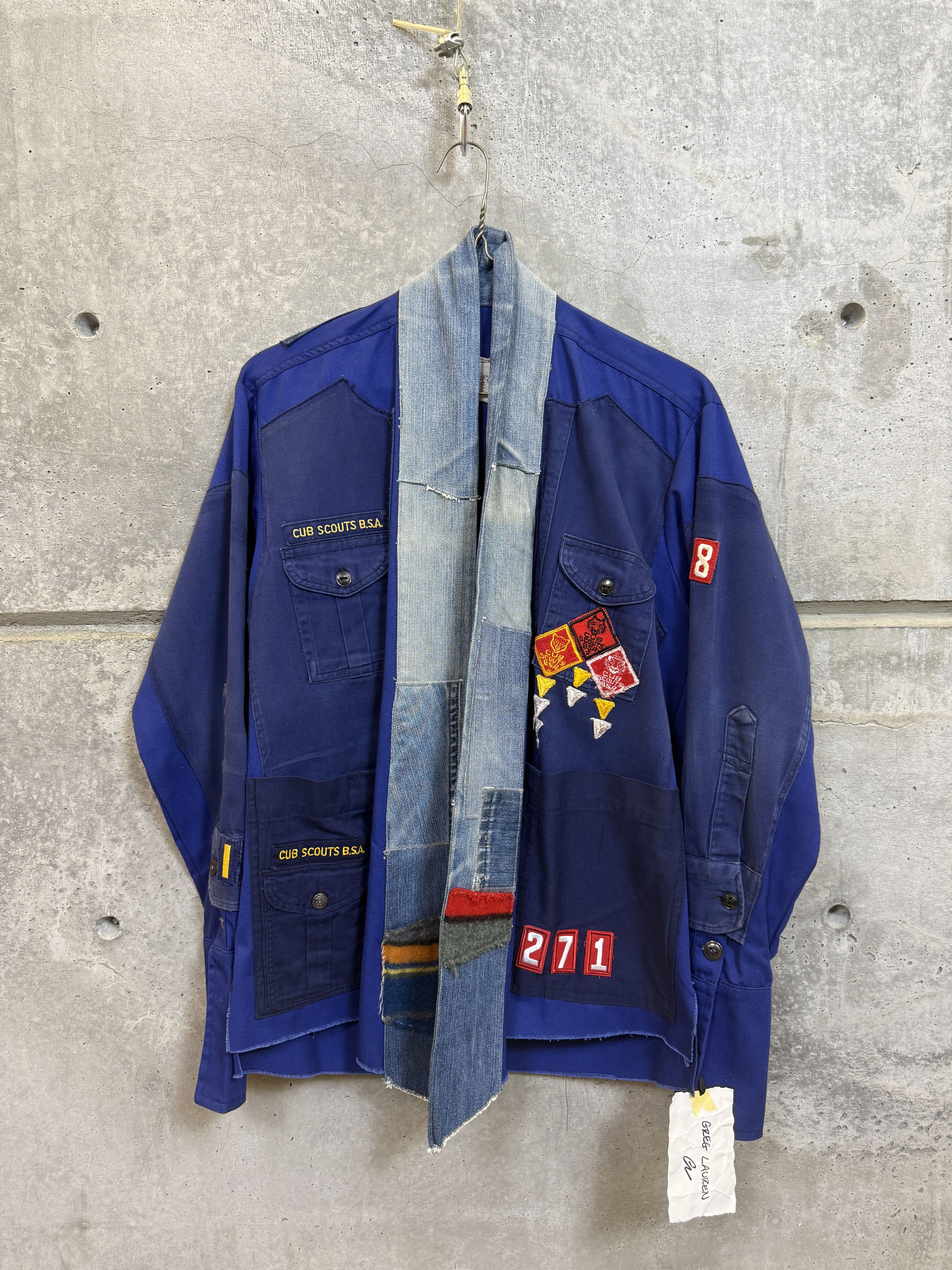 Greg Lauren $2800 NWT Greg Lauren Blue Boyscout GL1 Jacket Size US M / EU 48-50 / 2 - 1 Thumbnail