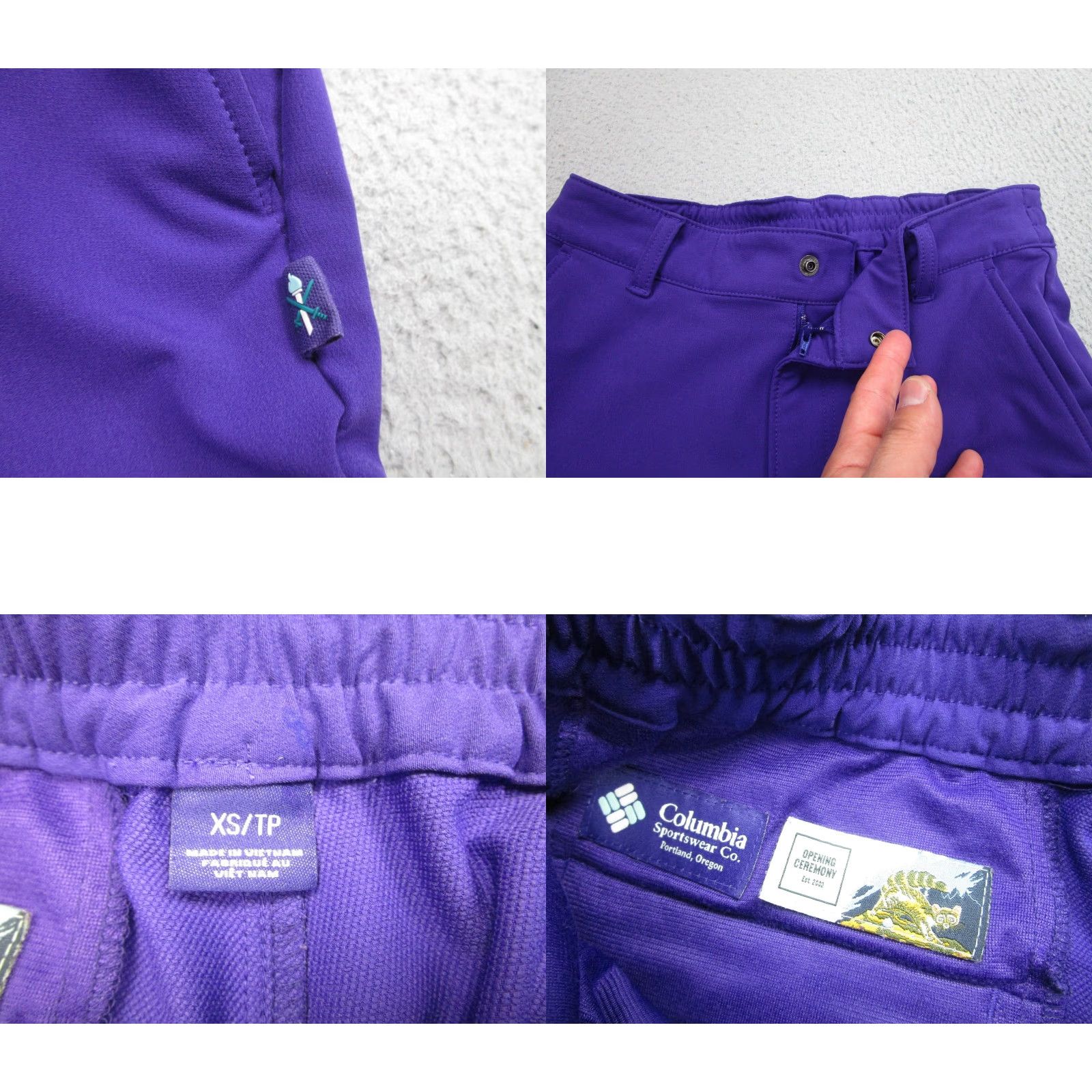 Vintage Columbia Opening Ceremony Pants Womens XS Omni-Shield Collaboration Athletic Size 26" / US 2 / IT 38 - 8 Thumbnail
