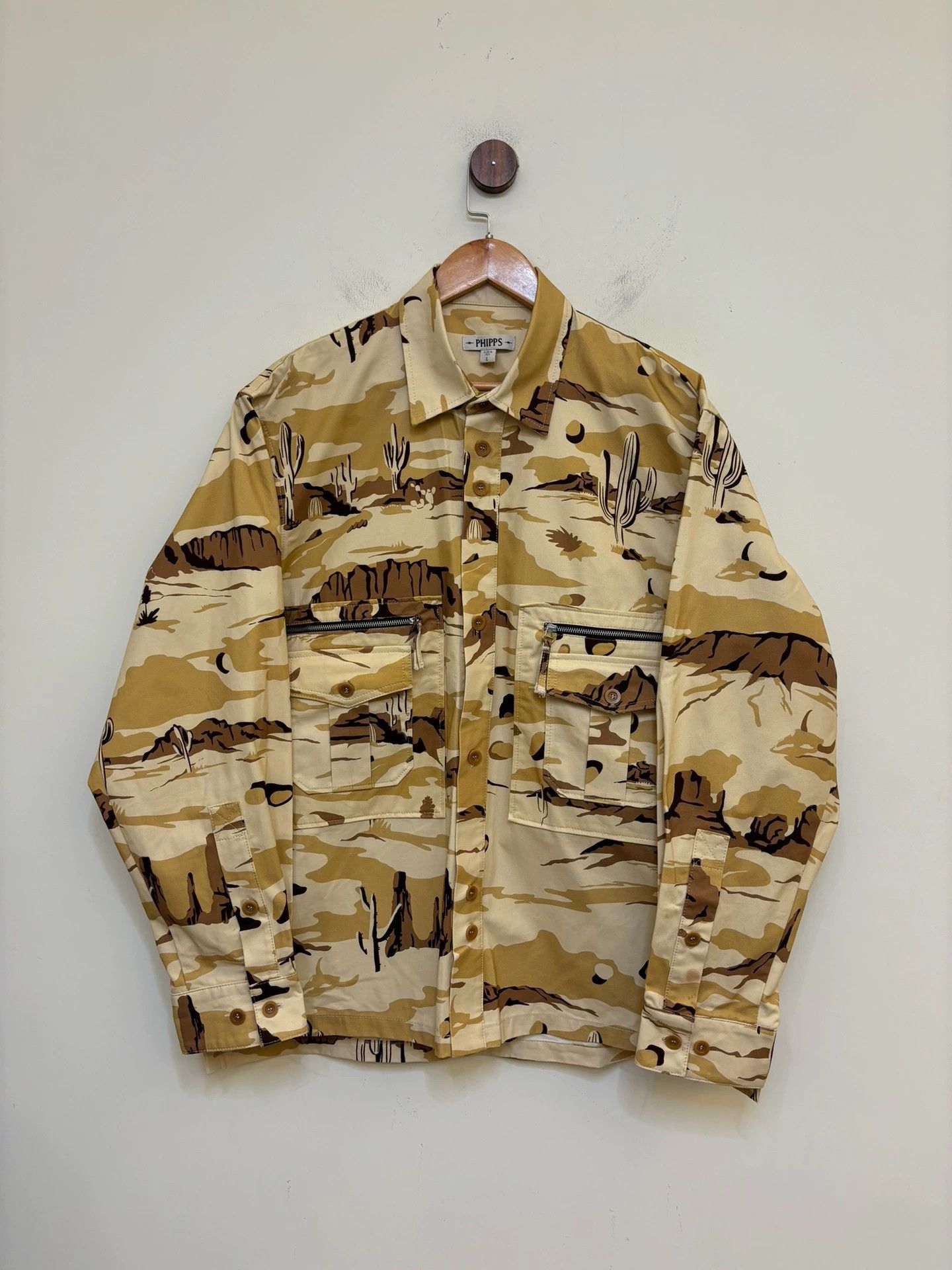 Phipps phipps Organic Cotton Desert Pattern Shirt Jacket L Size US L / EU 52-54 / 3 - 1 Thumbnail