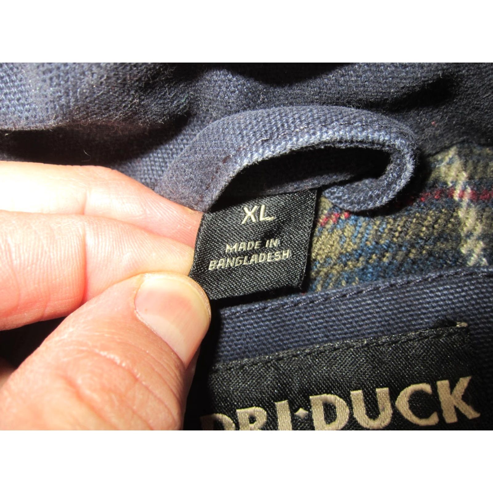 Vintage DRI DUCK Jacket Mens XL Blue Maverick Workwear Canvas Chore Coat Bomber Jacket Mid-Length Zip Pockets Lined Solid 90s USA Vintage No Size US XL / EU 56 / 4 - 4 Thumbnail